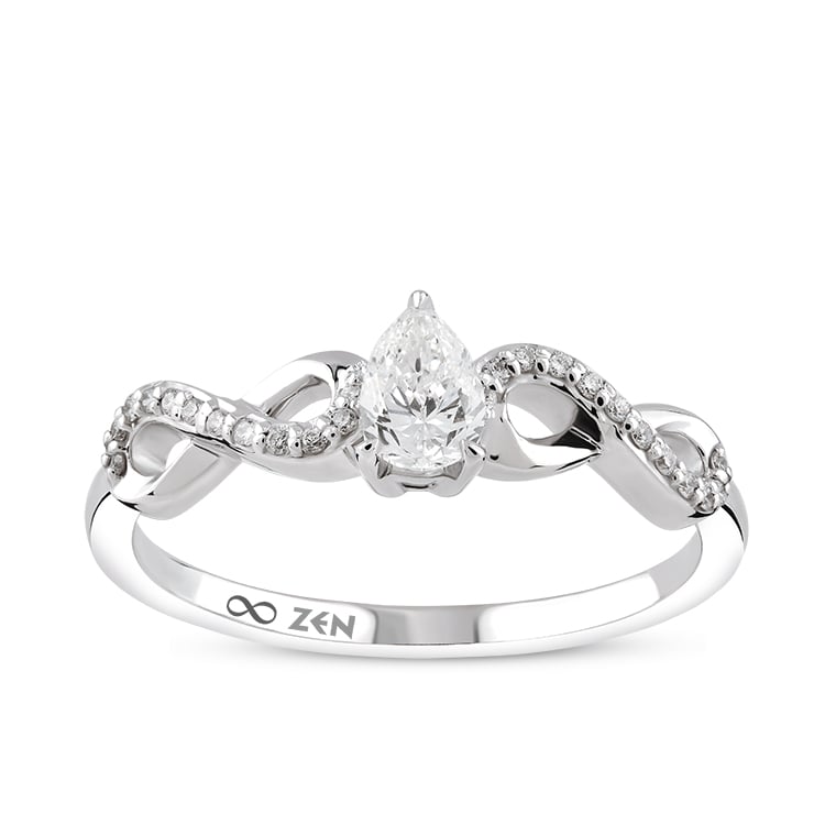 Modern Diamond Engagement Ring