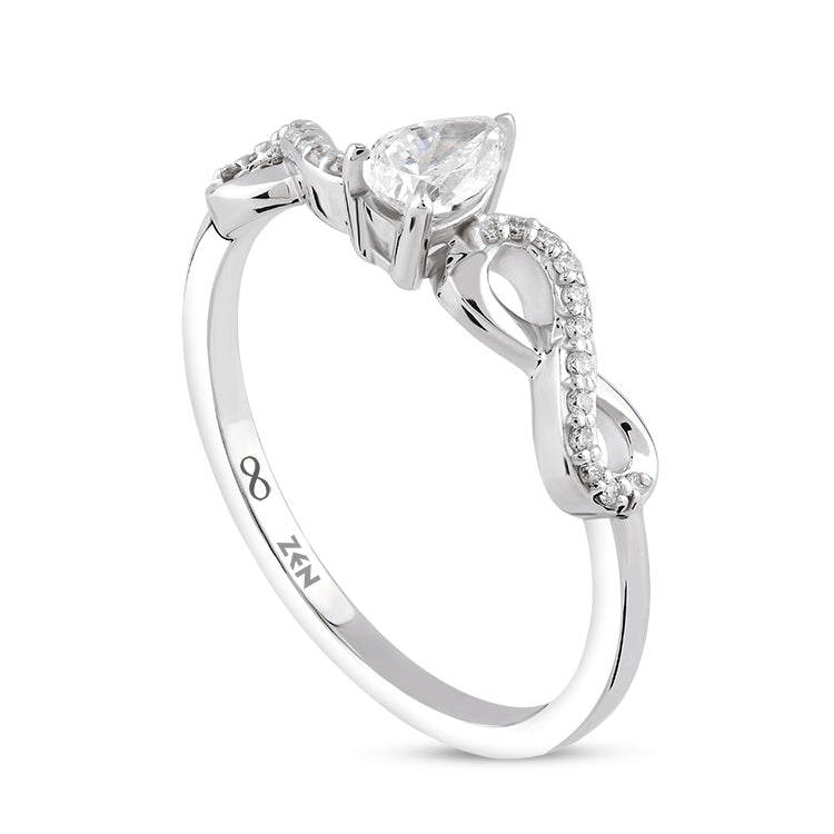 Modern Diamond Engagement Ring