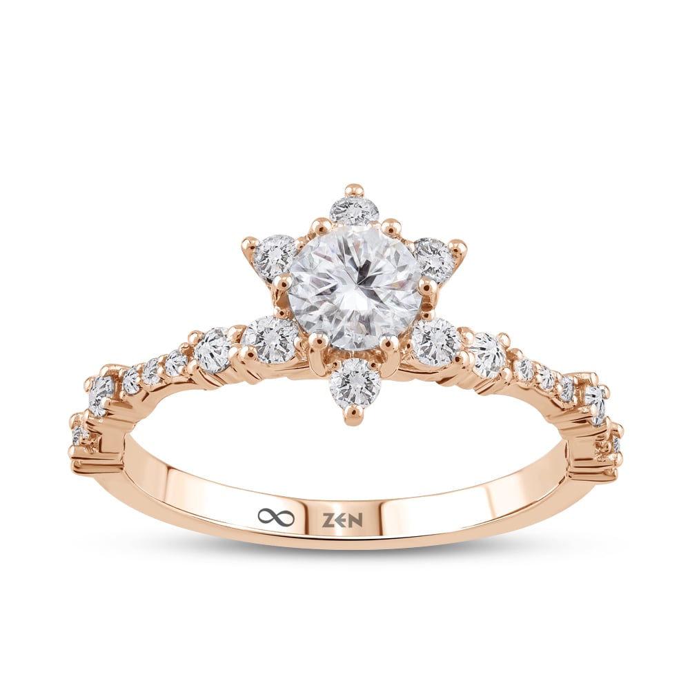 Modern Diamond Engagement Ring