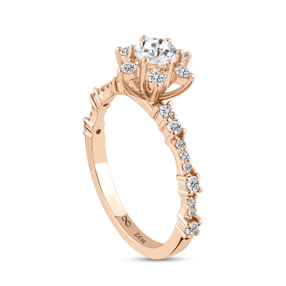 Modern Diamond Engagement Ring