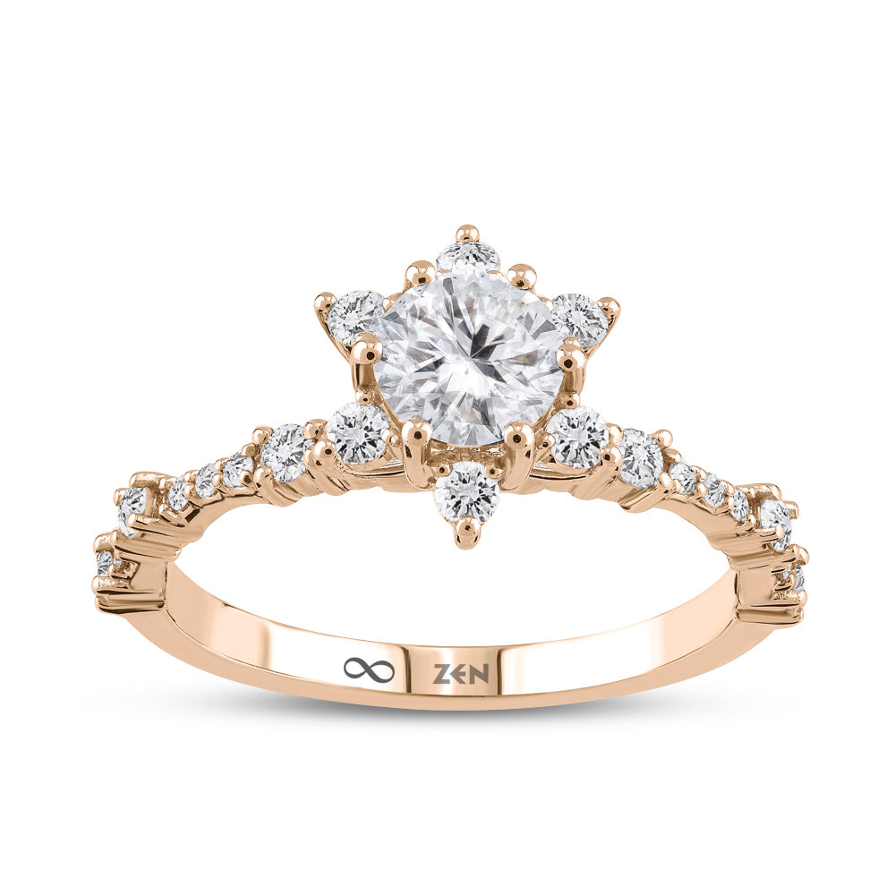 Modern Diamond Engagement Ring