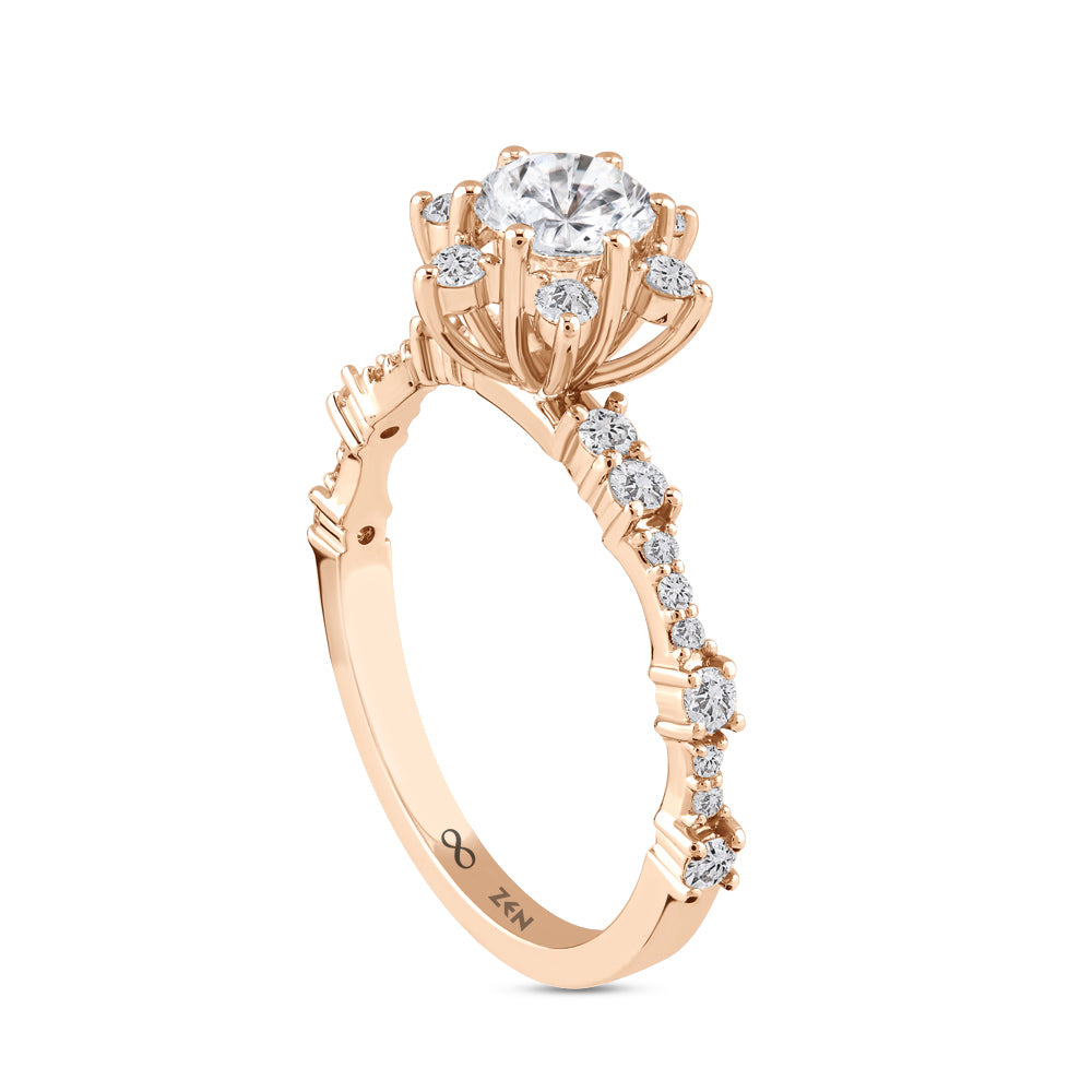 Modern Diamond Engagement Ring