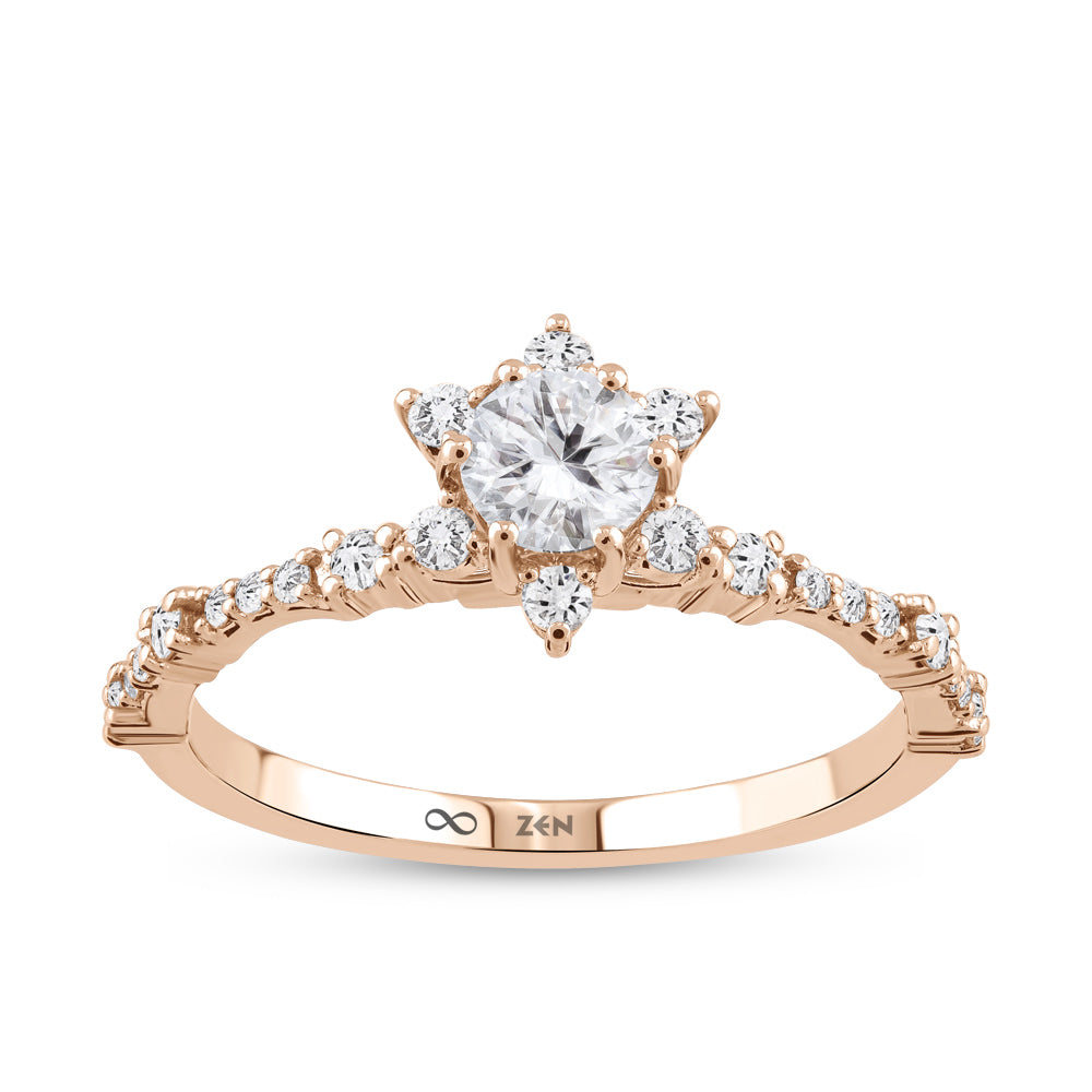 Modern Diamond Engagement Ring
