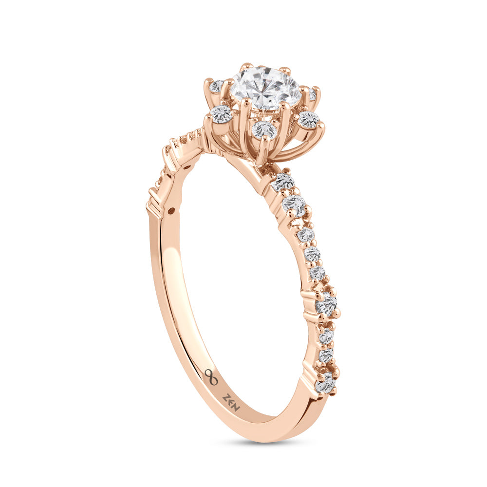 Modern Diamond Engagement Ring