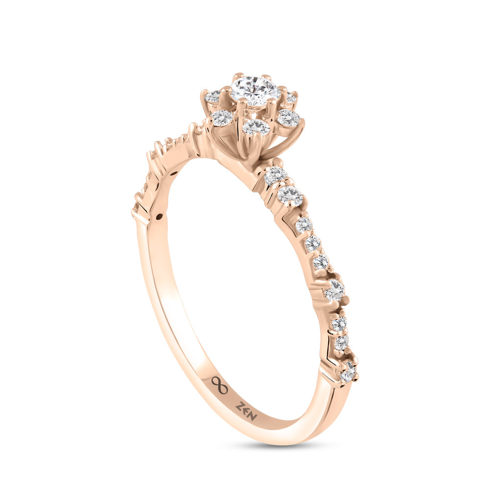Modern Diamond Engagement Ring