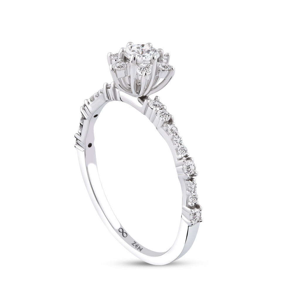Modern Diamond Engagement Ring