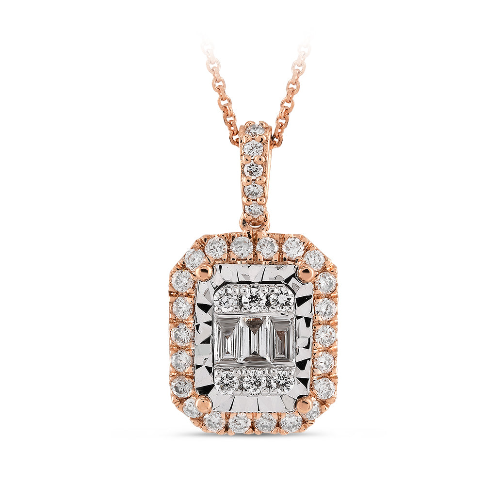 Baguette Diamond Necklace