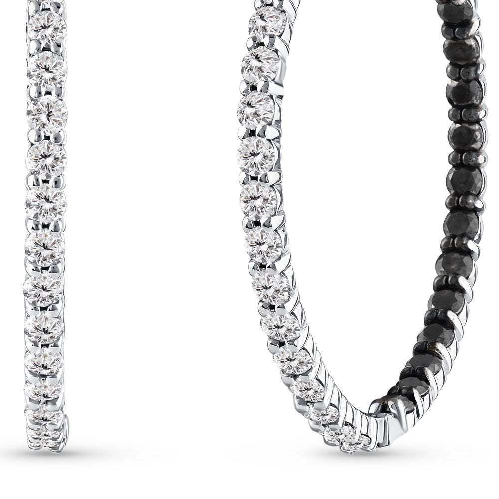 Hoop Diamond Earrings