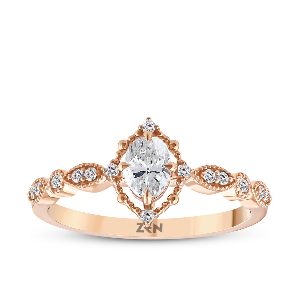 Modern Diamond Engagement Ring