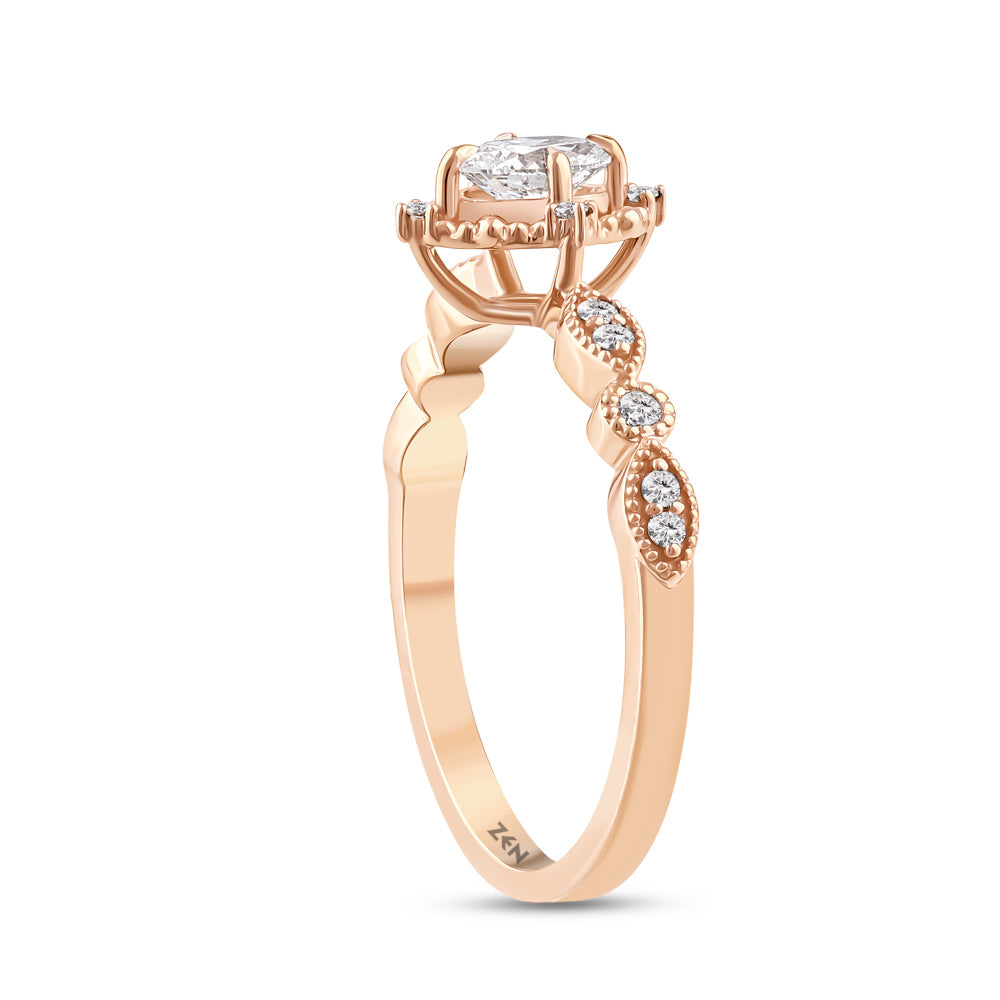 Modern Diamond Engagement Ring