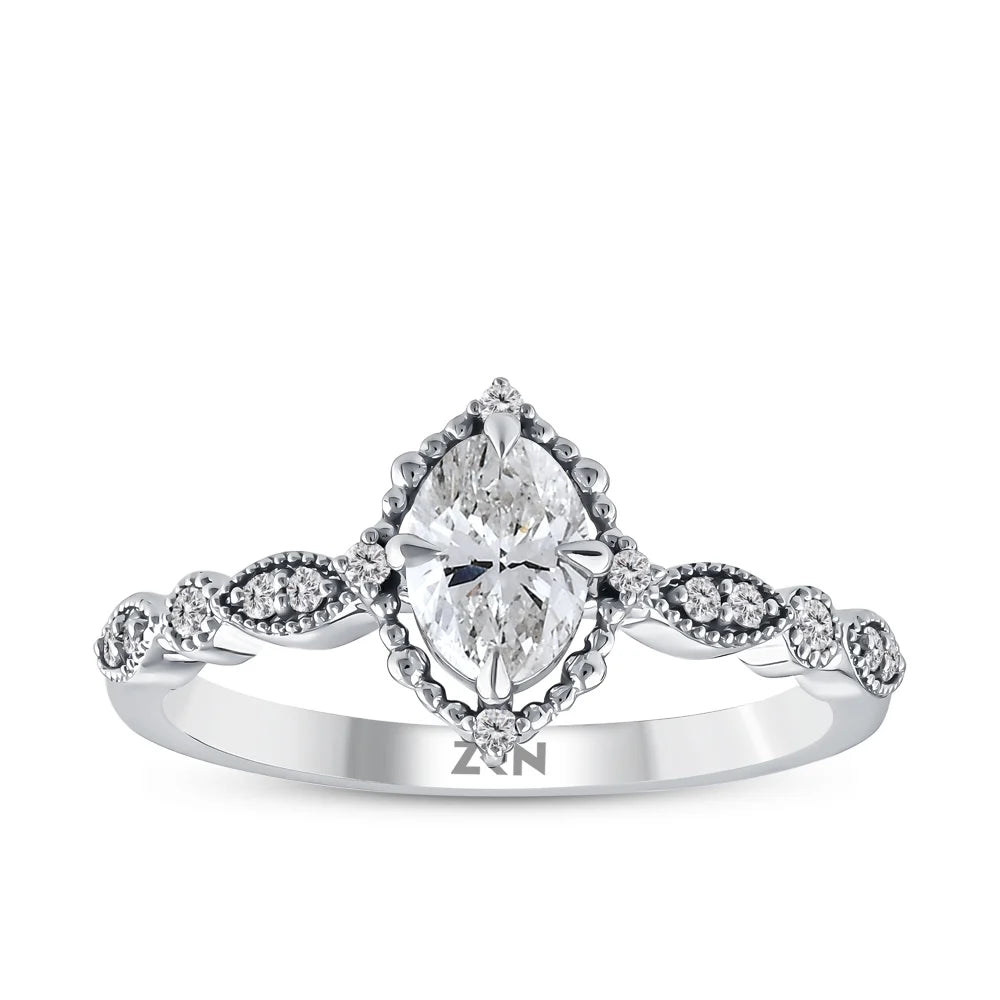 Modern Diamond Engagement Ring