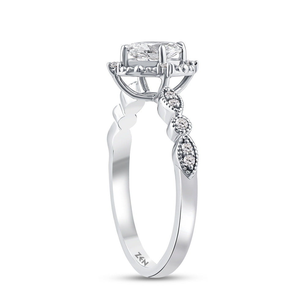Modern Diamond Engagement Ring