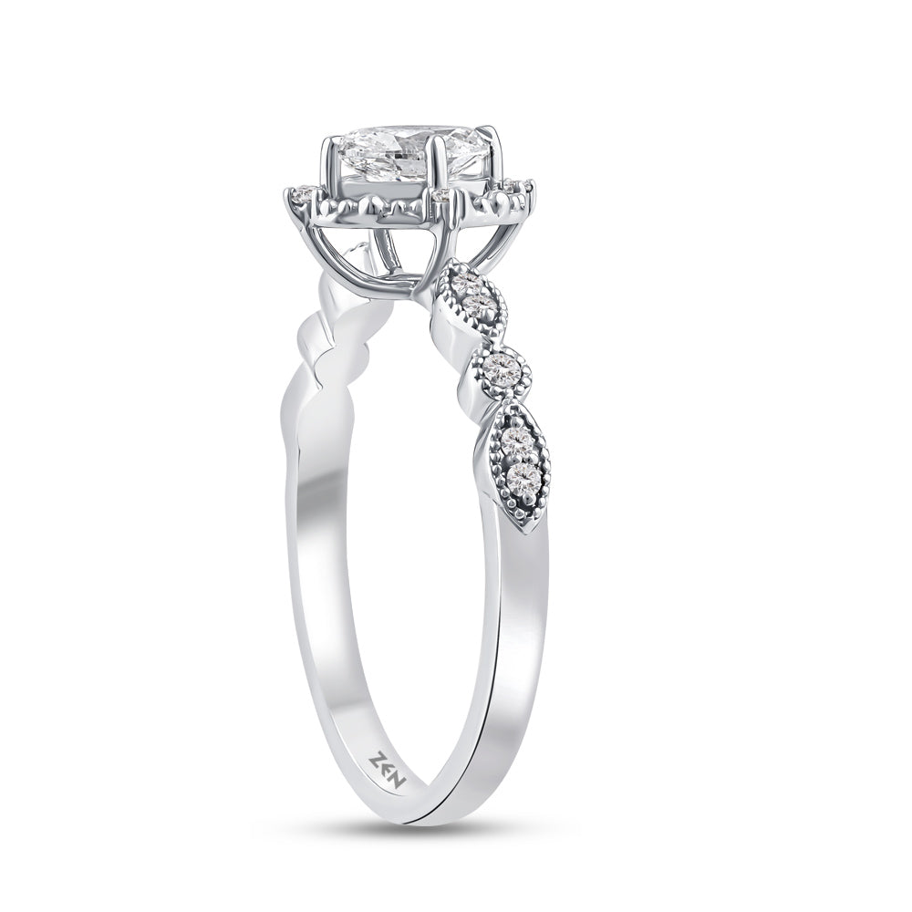 Modern Diamond Engagement Ring