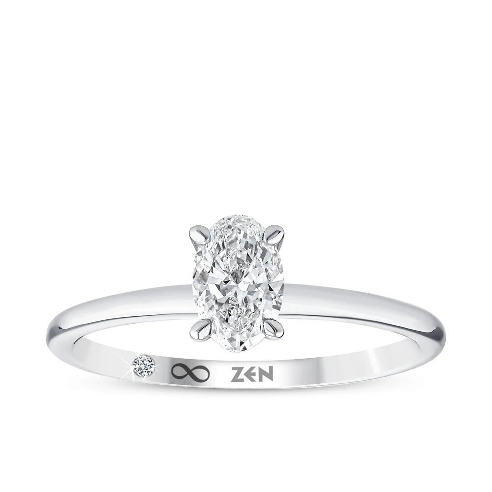 Oval Diamond Engagement Ring