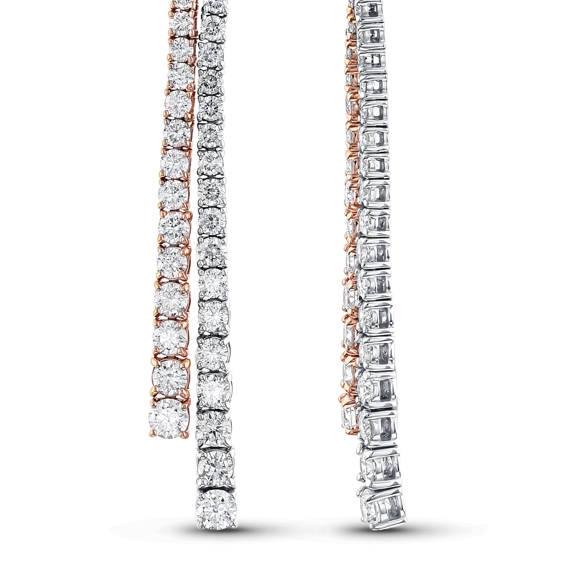 Diamond Tennis Earrings