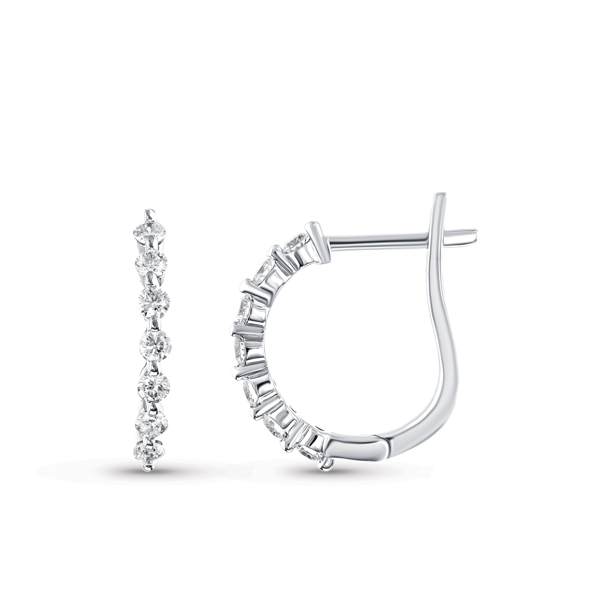 Hoop Diamond Earrings