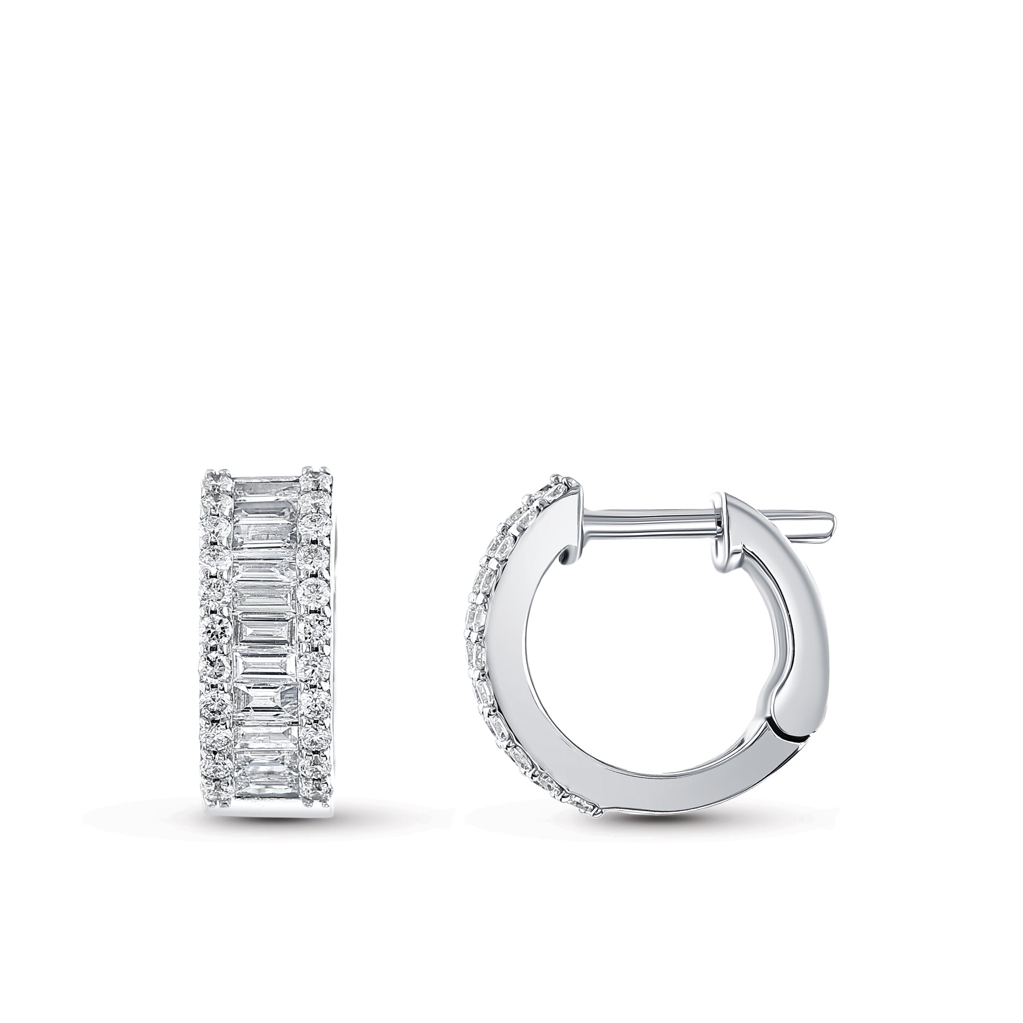 Hoop Diamond Earrings