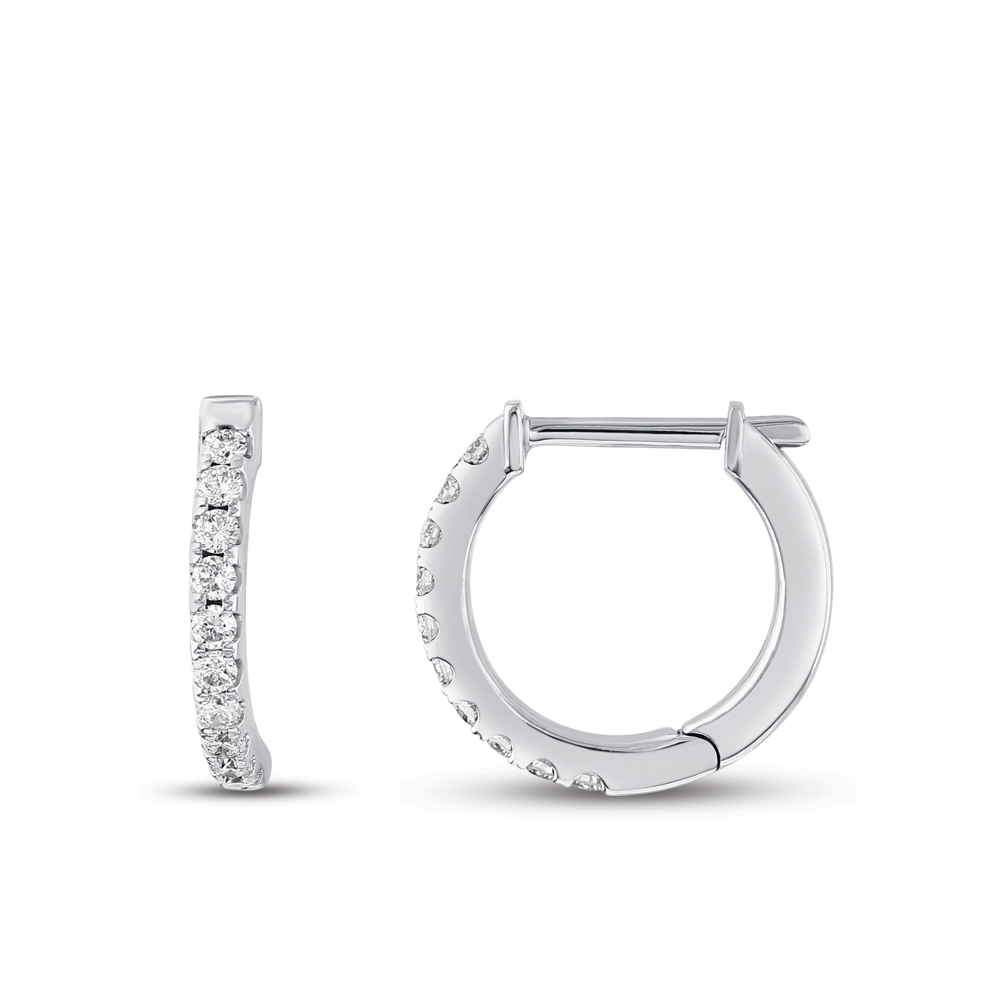 Hoop Diamond Earrings