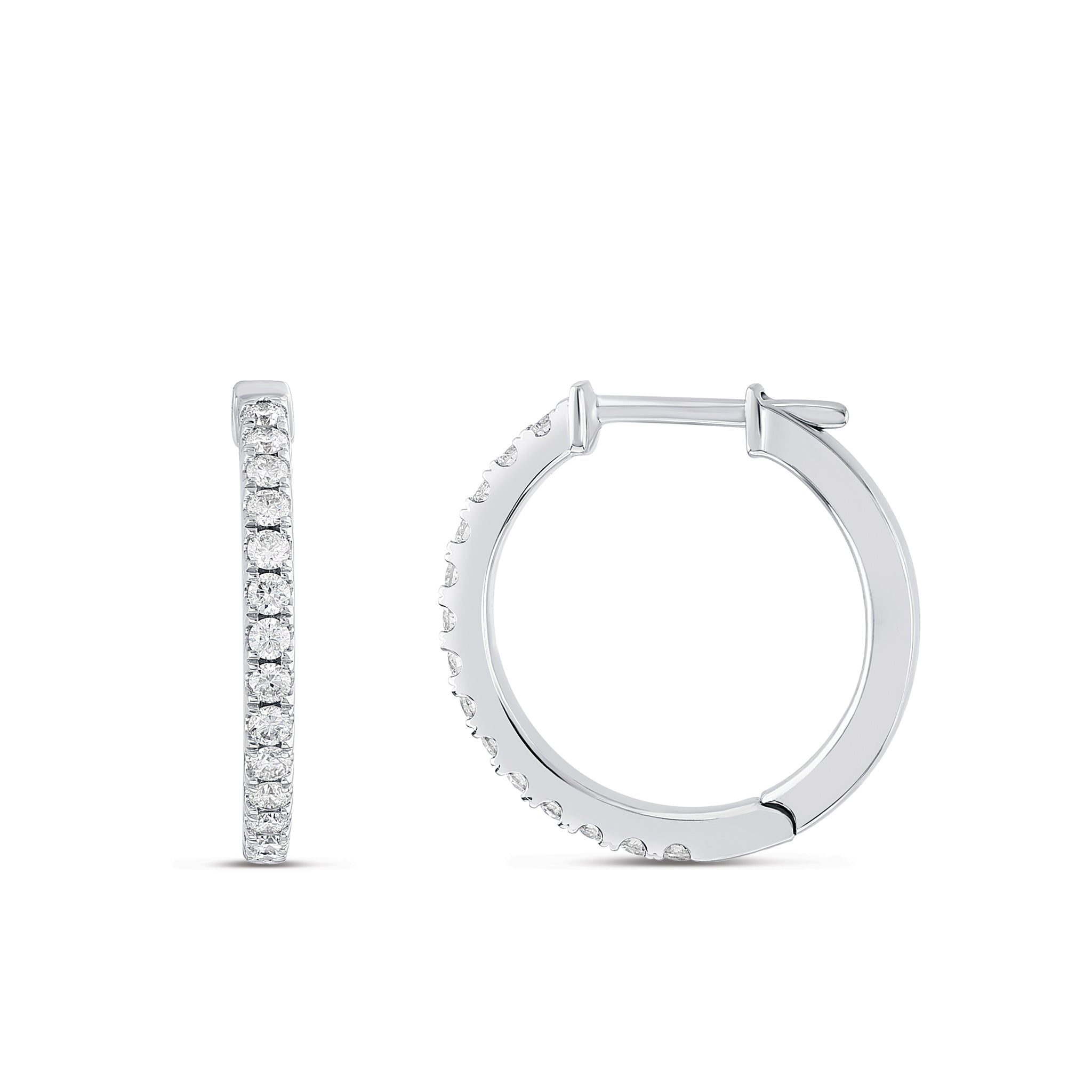 Hoop Diamond Earrings