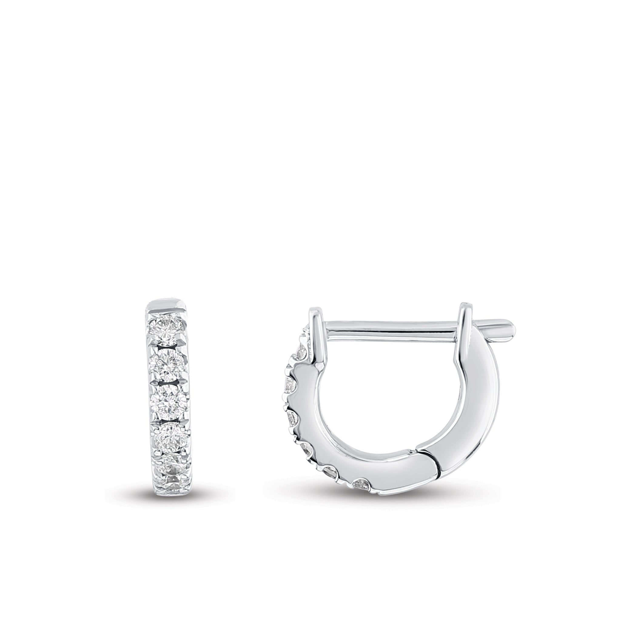 Hoop Diamond Earrings