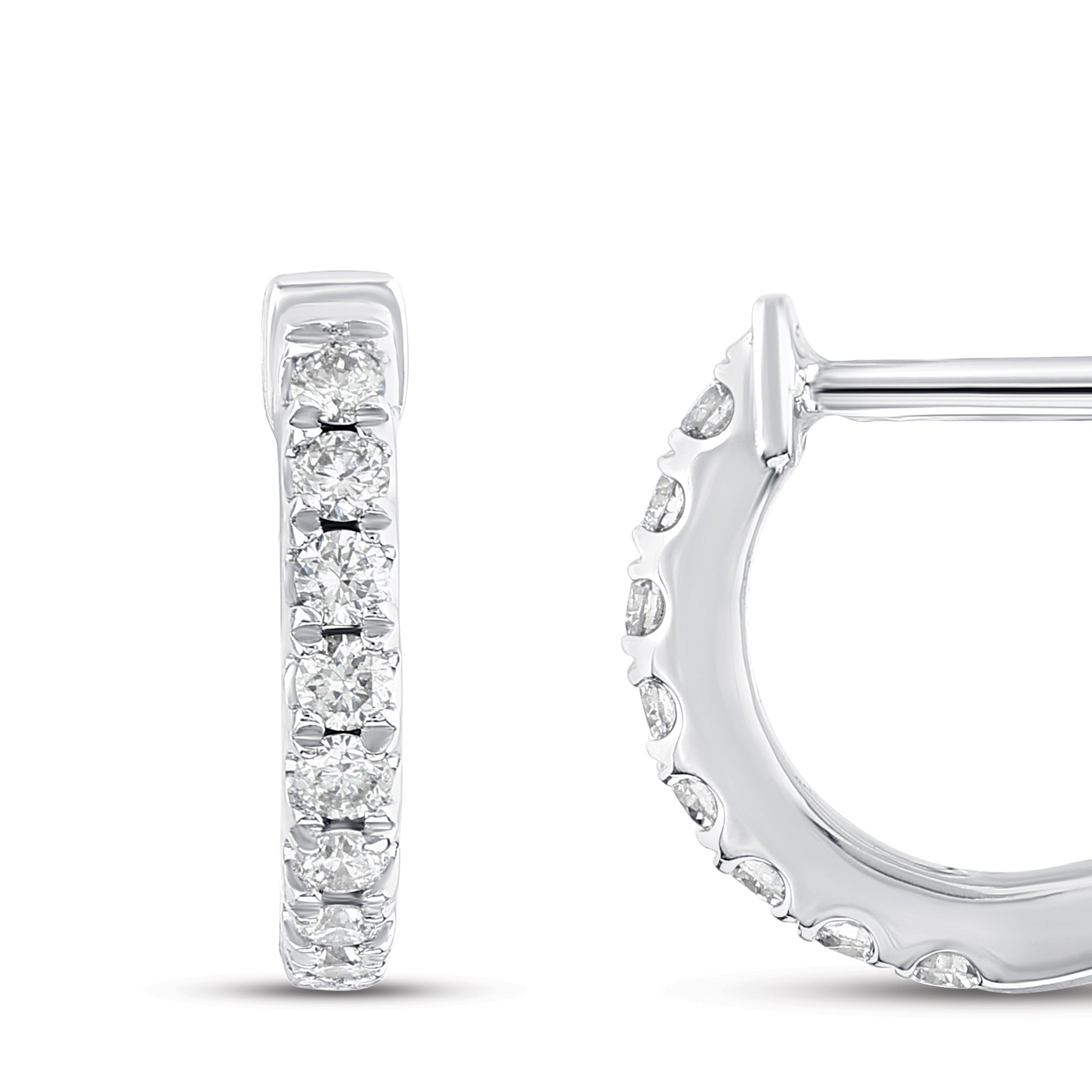 Hoop Diamond Earrings