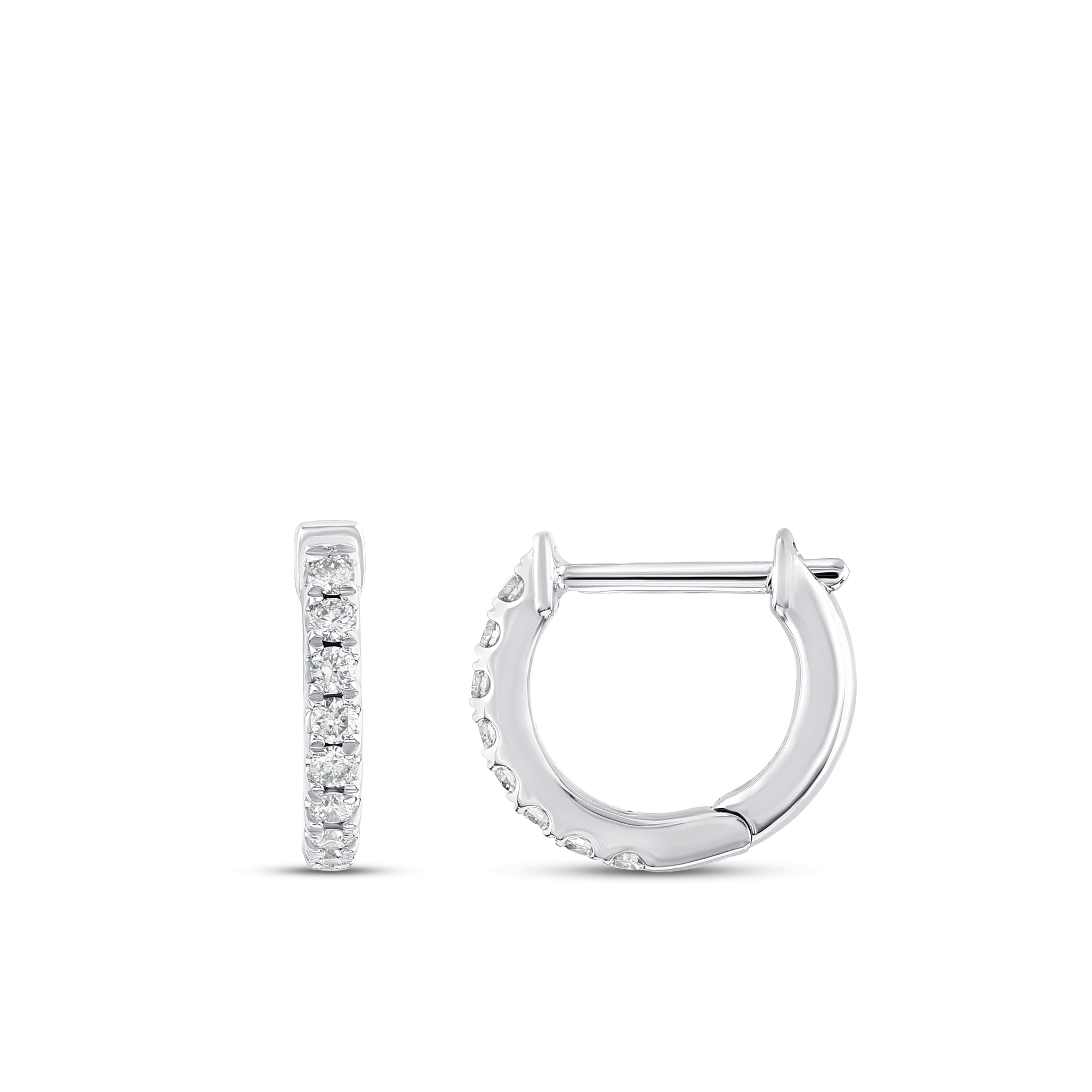 Hoop Diamond Earrings