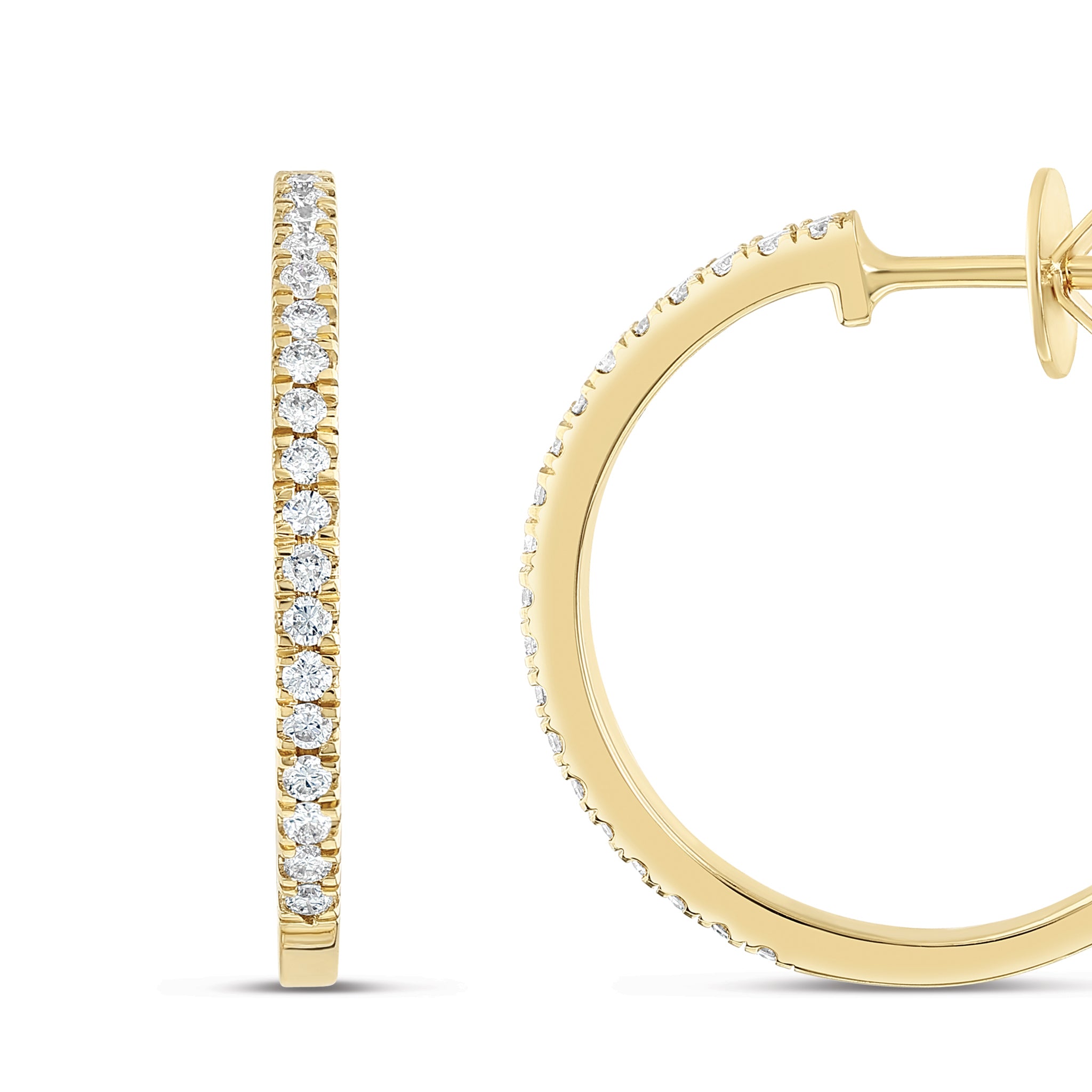 Hoop Diamond Earrings