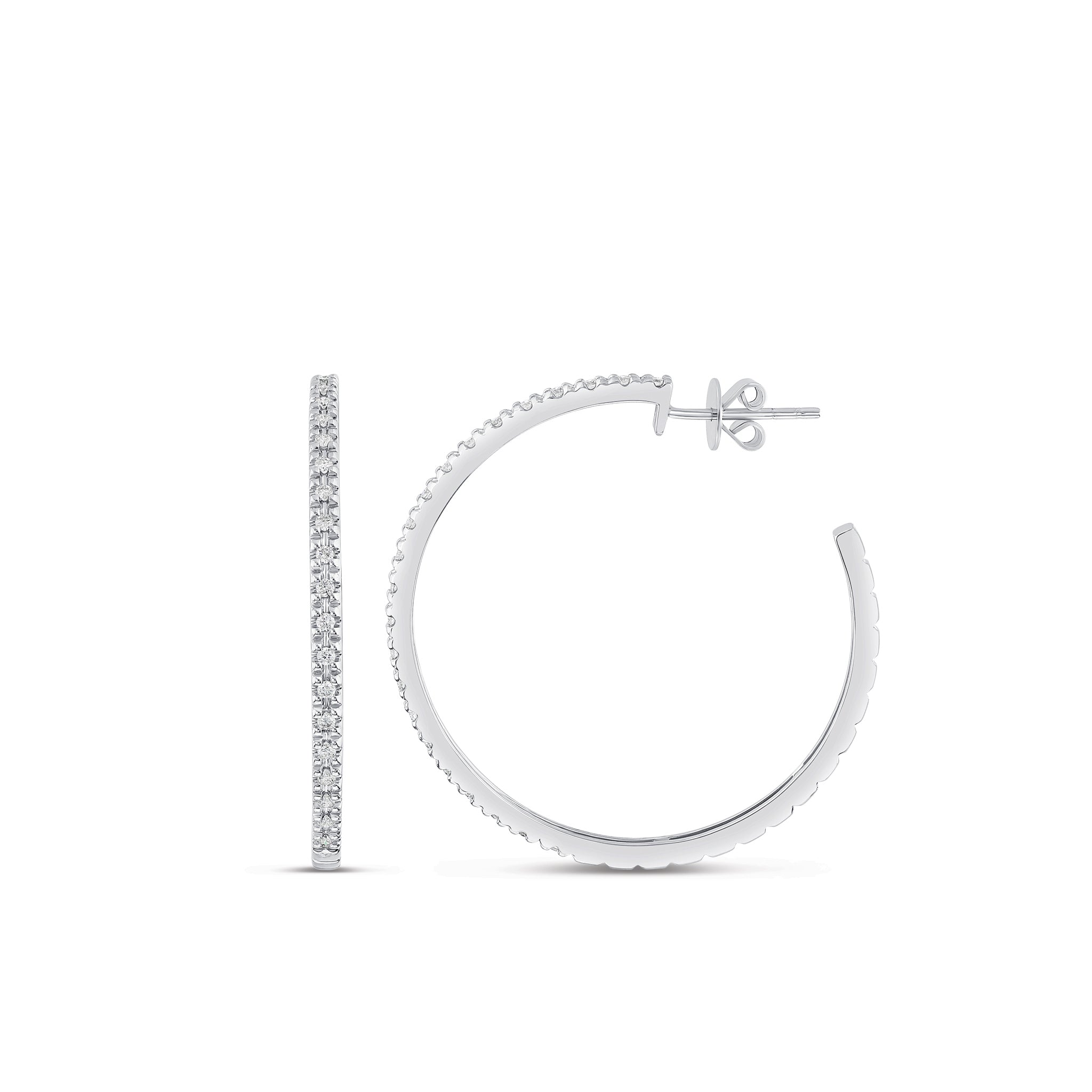 Hoop Diamond Earrings