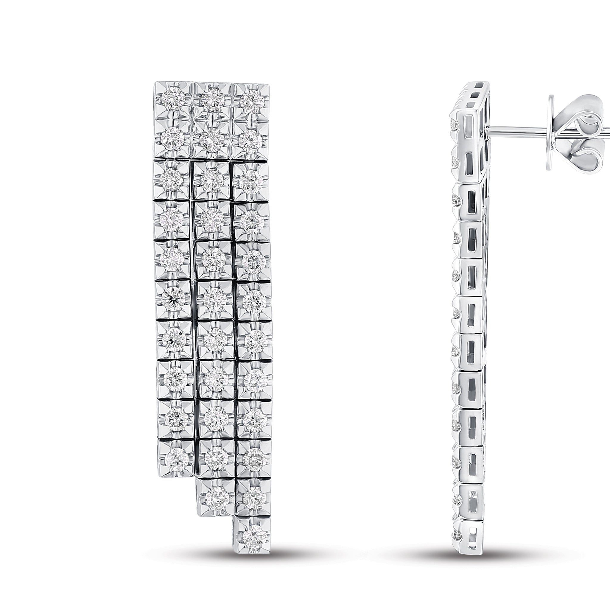 Diamond Tennis Earrings