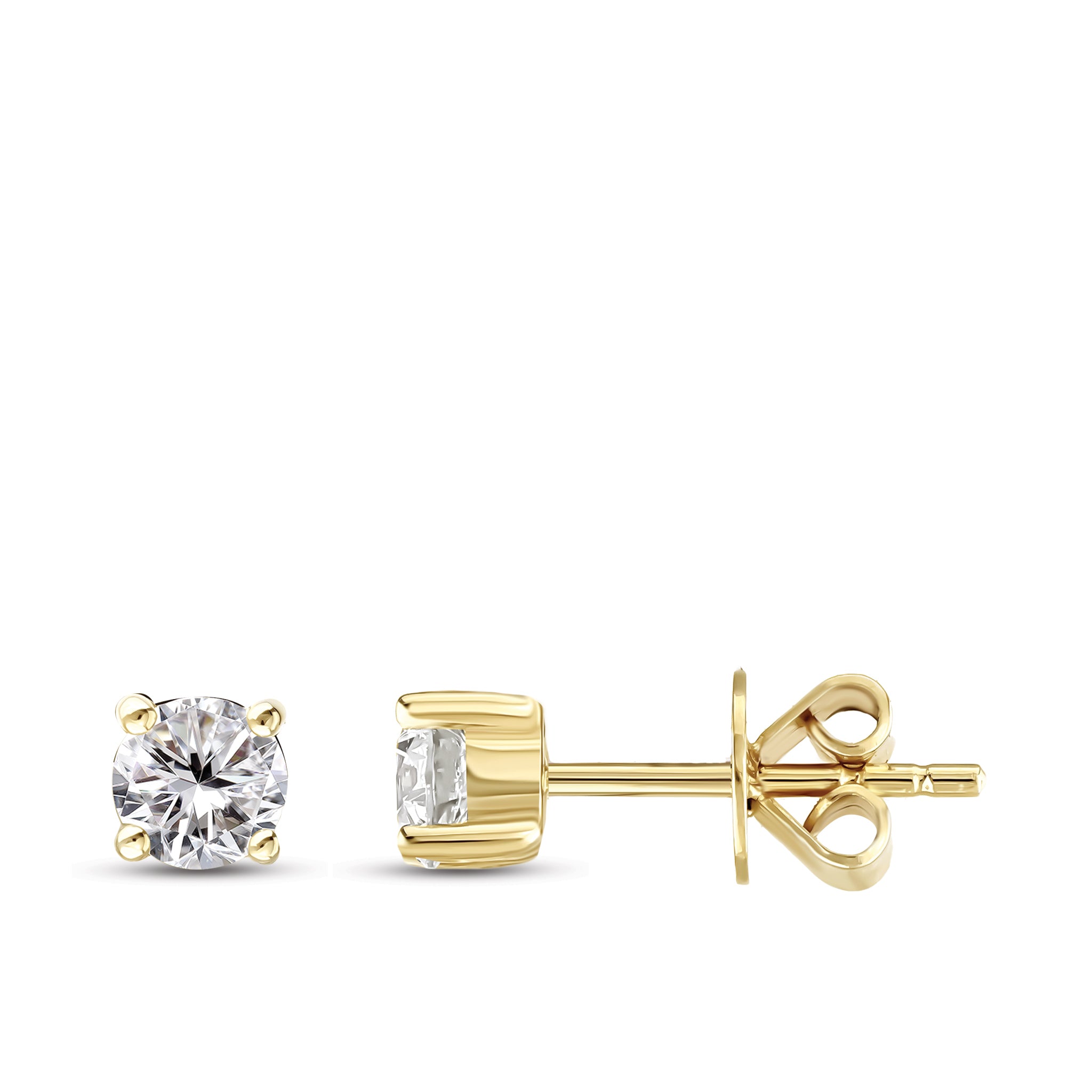 Solitaire Diamond Engagement Earrings