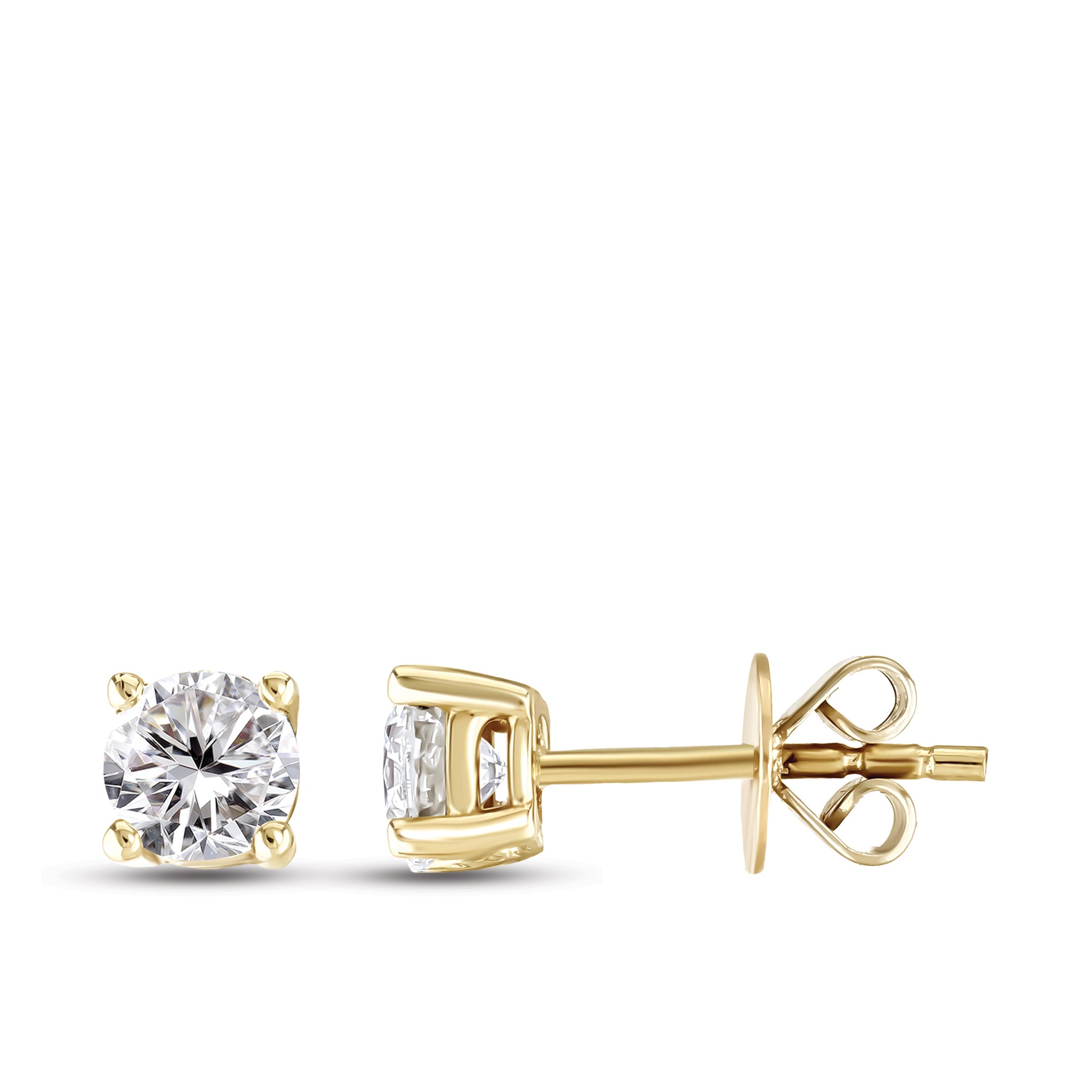 Solitaire Diamond Engagement Earrings