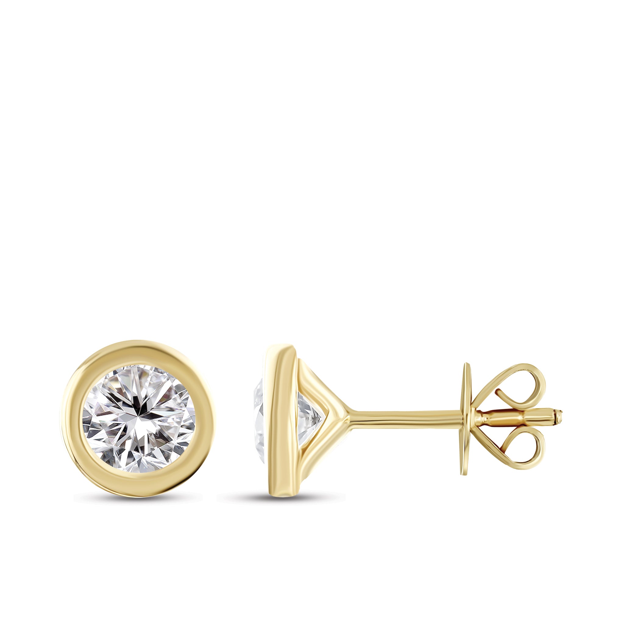 Solitaire Diamond Engagement Earrings