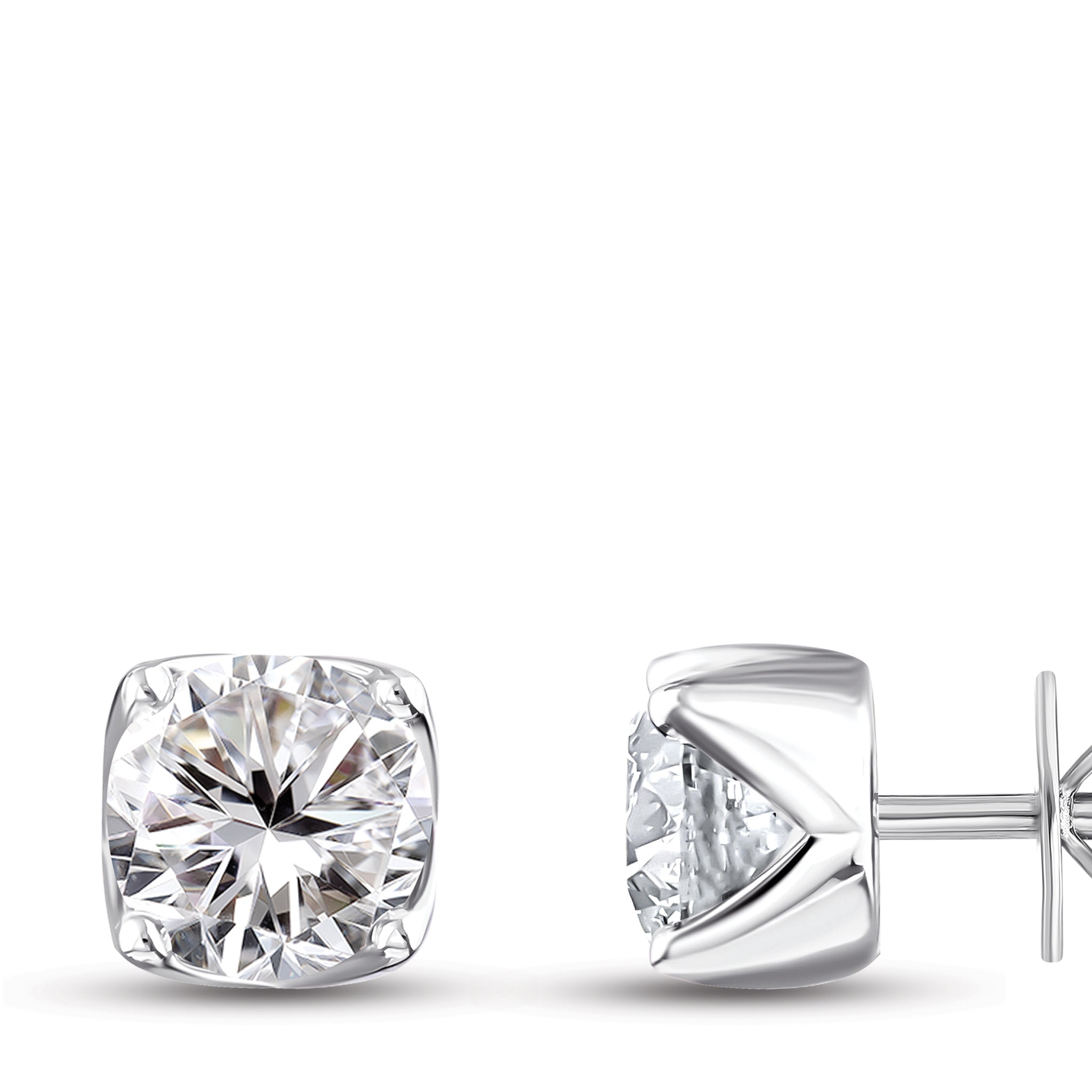 Solitaire Diamond Engagement Earrings