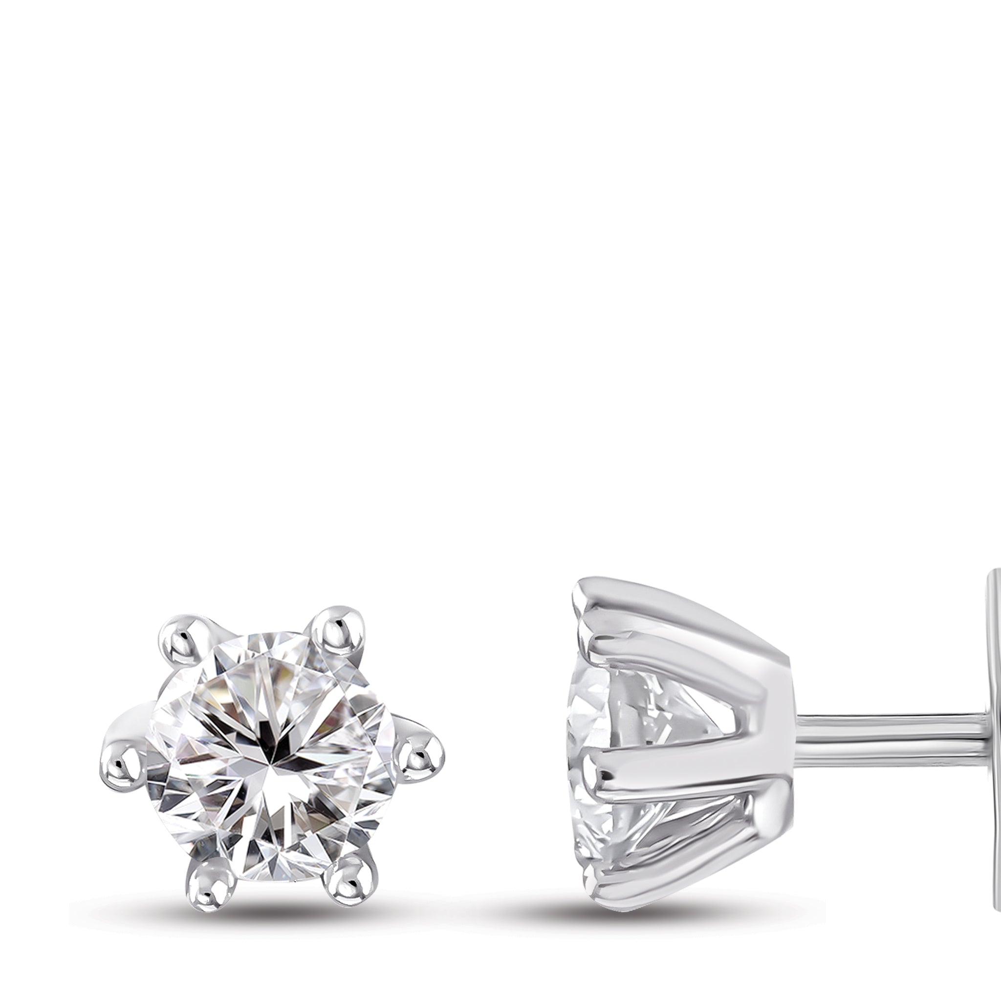Diamond Solitaire Earrings