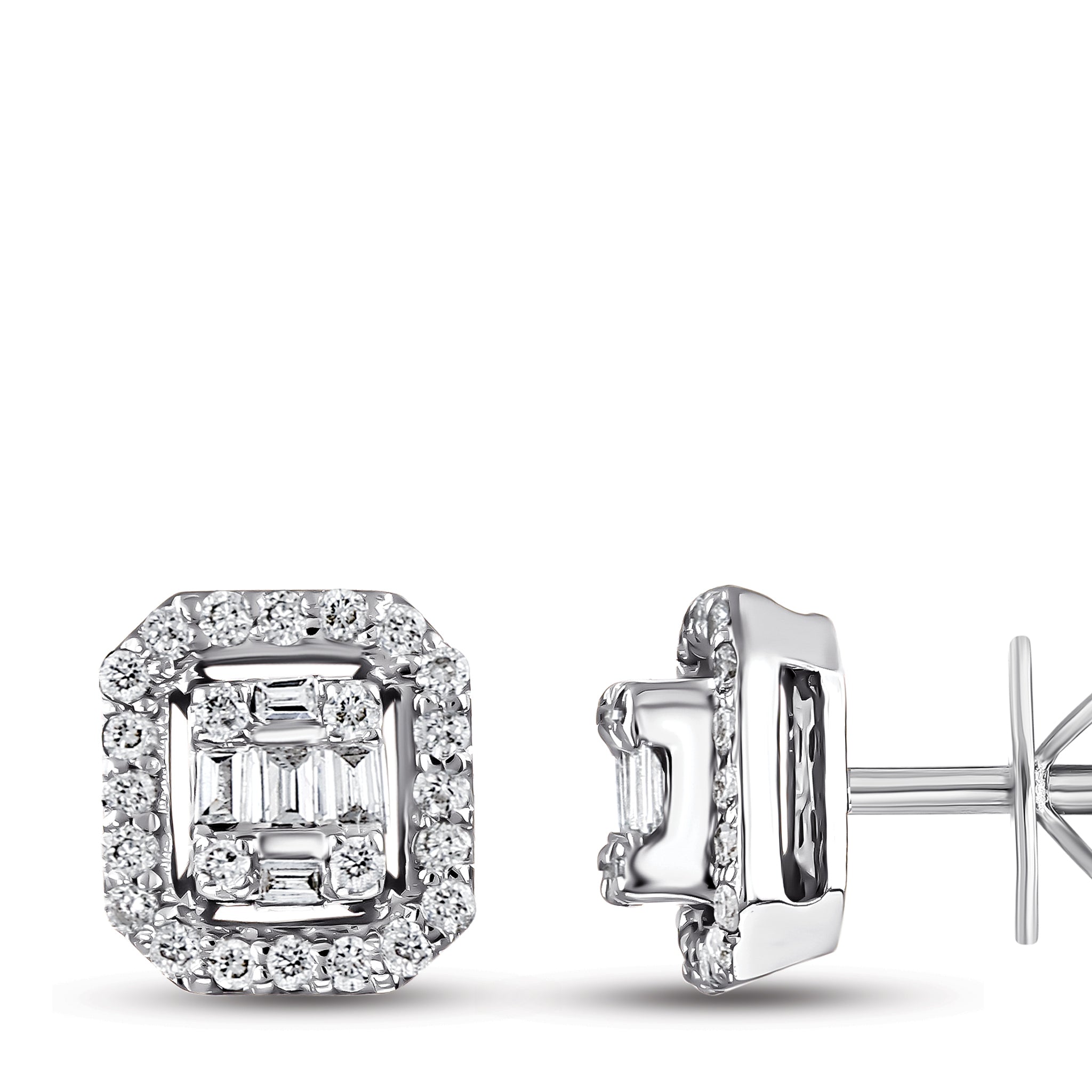 Diamond Baguette Earrings