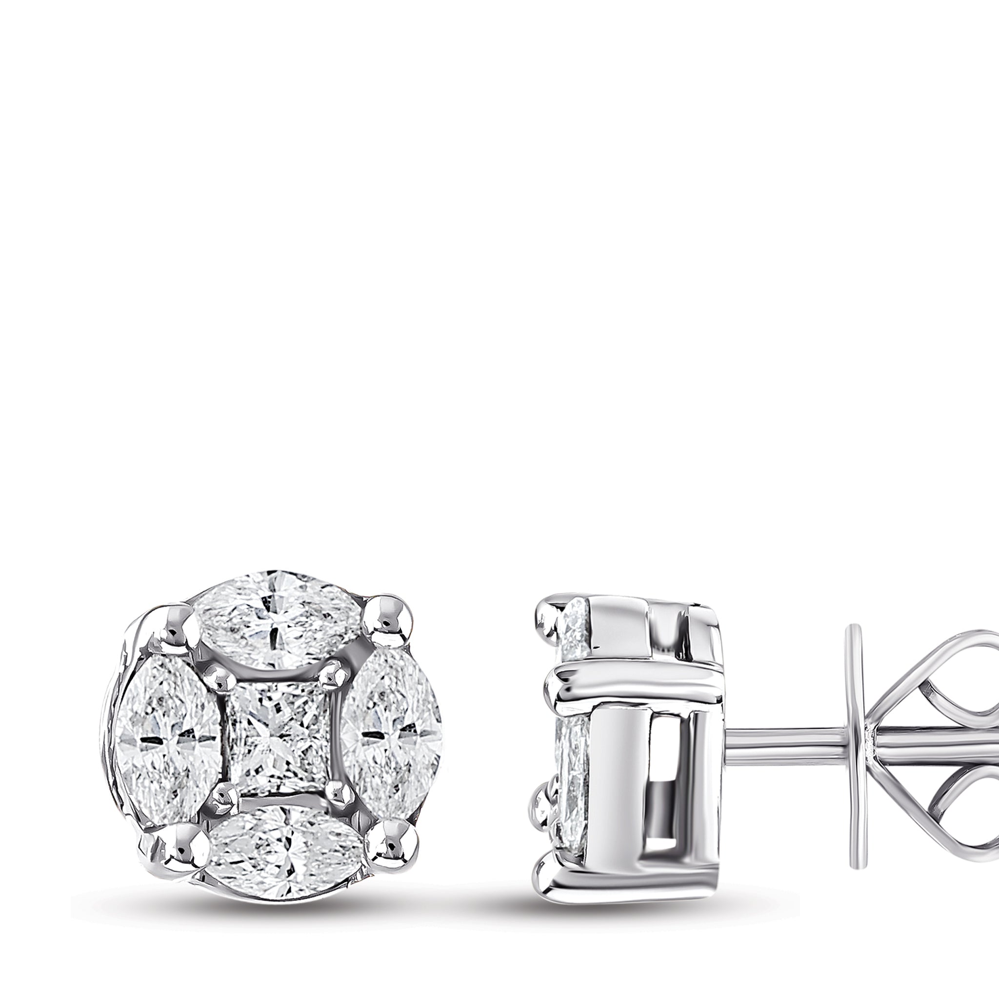 Diamond Design Earrings