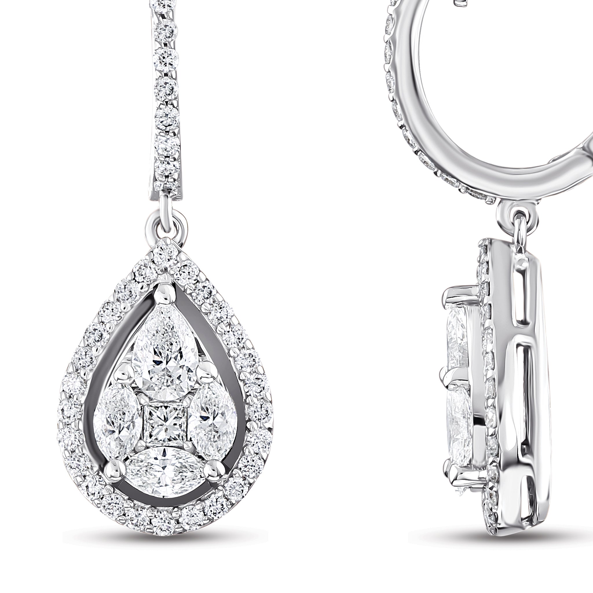 Diamond Design Earrings