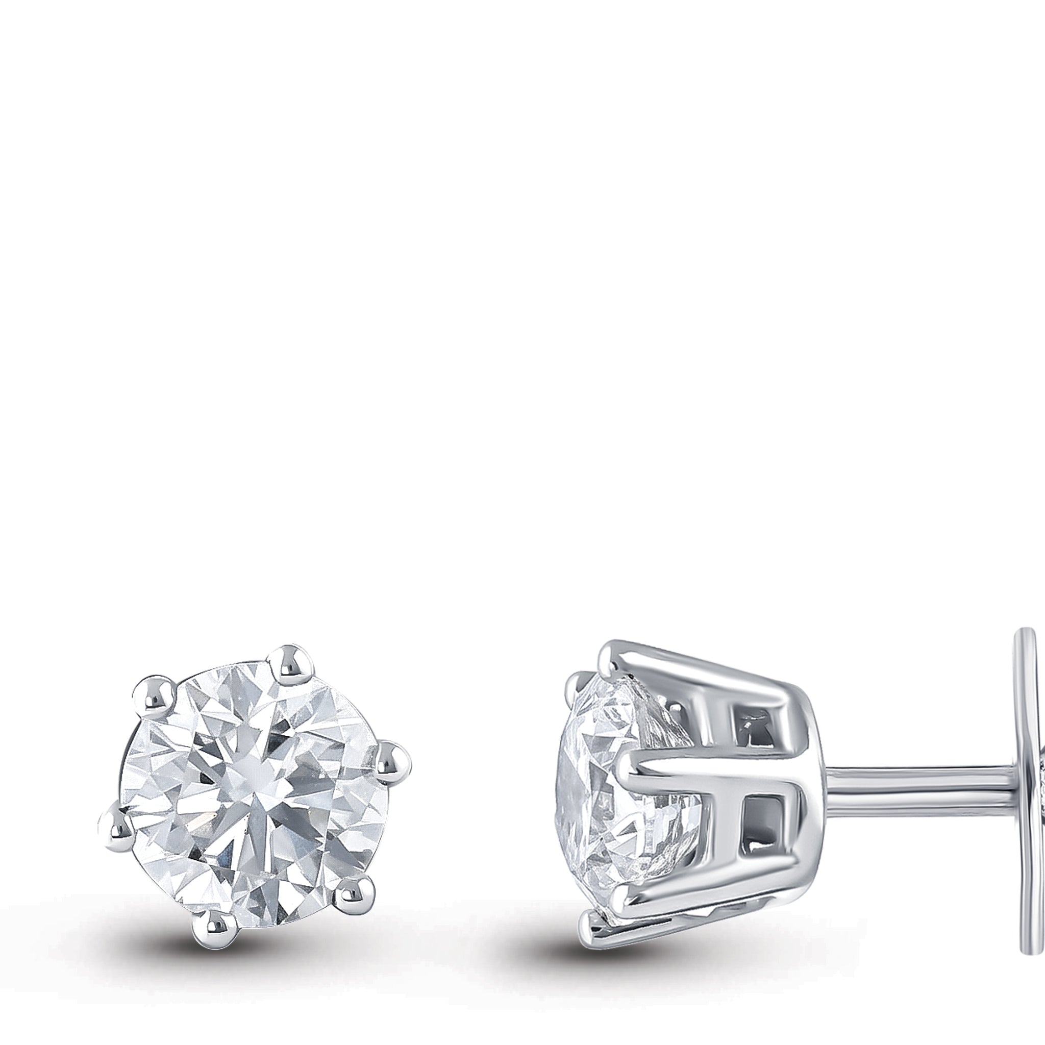Diamond Solitaire Earrings