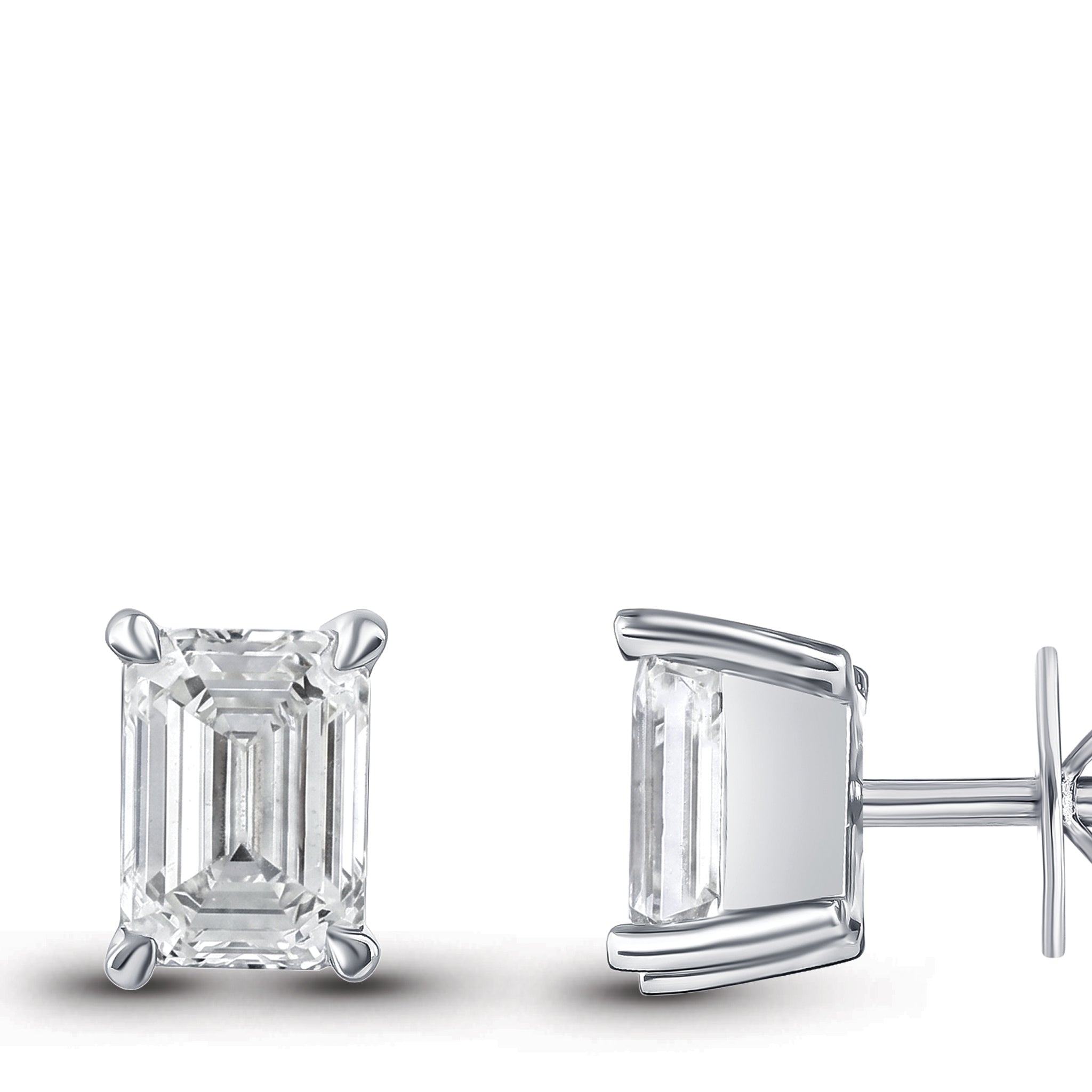Diamond Solitaire Stud Earrings