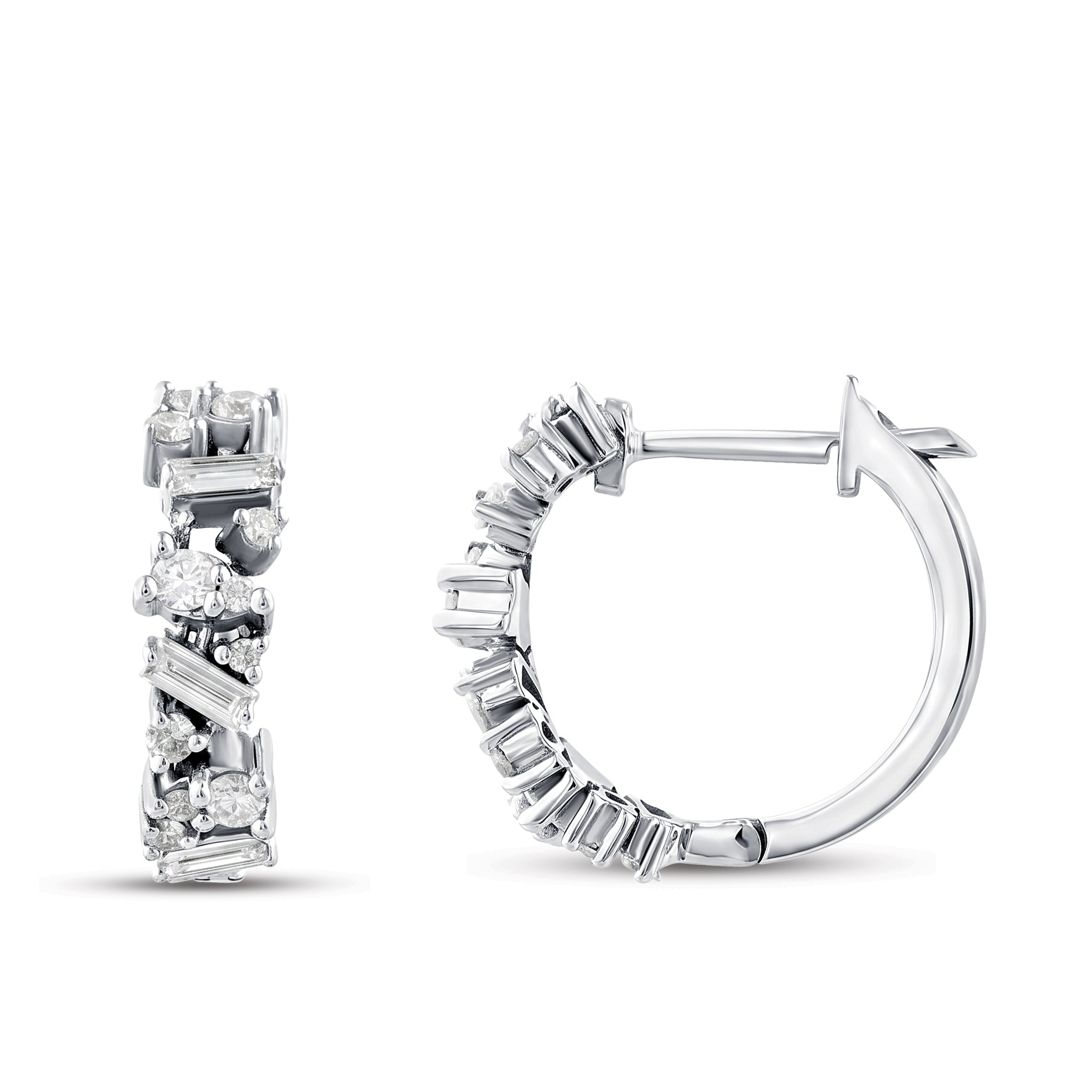 Diamond Hoop Earrings