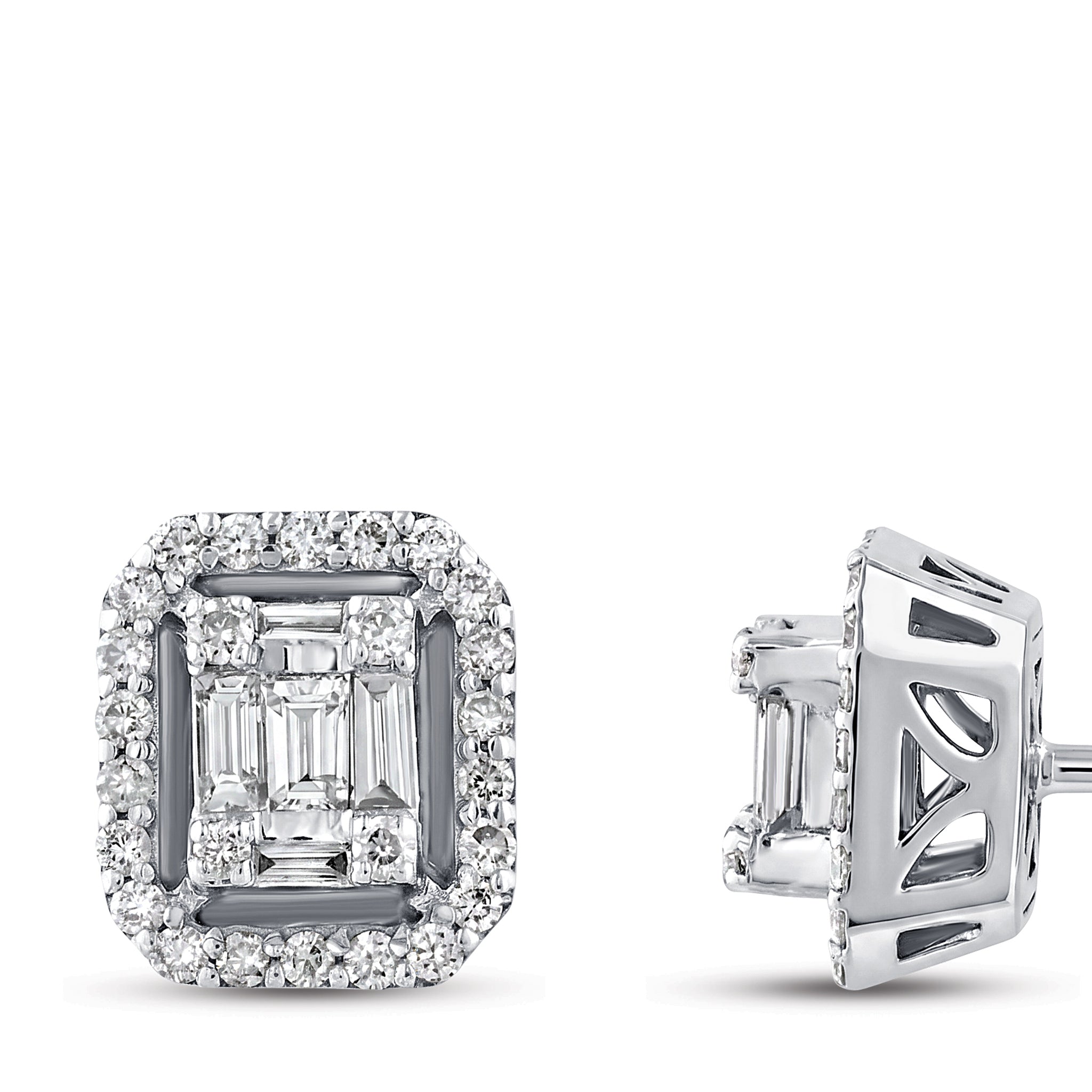 Diamond Baguette Earrings