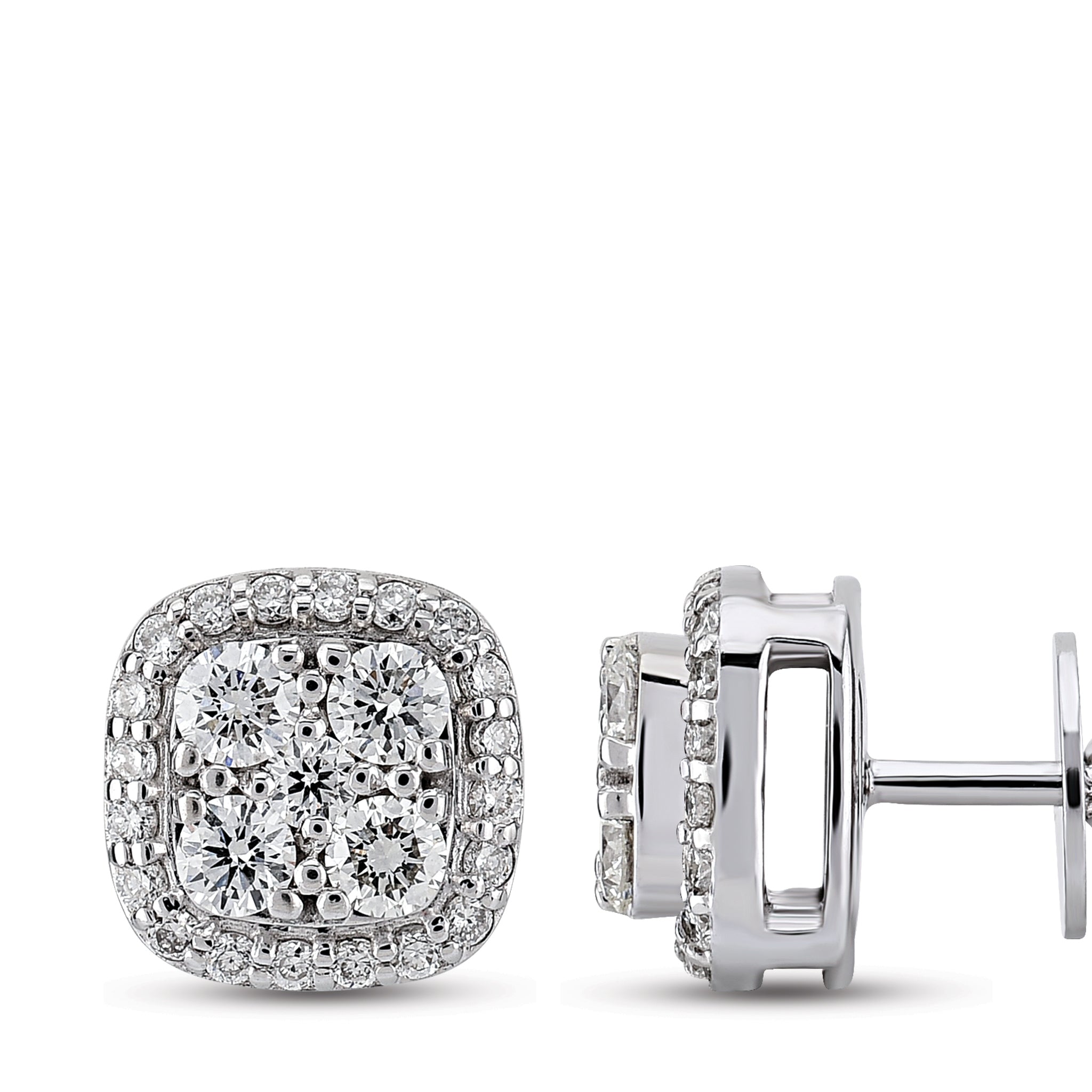 Design Diamond Stud Earrings