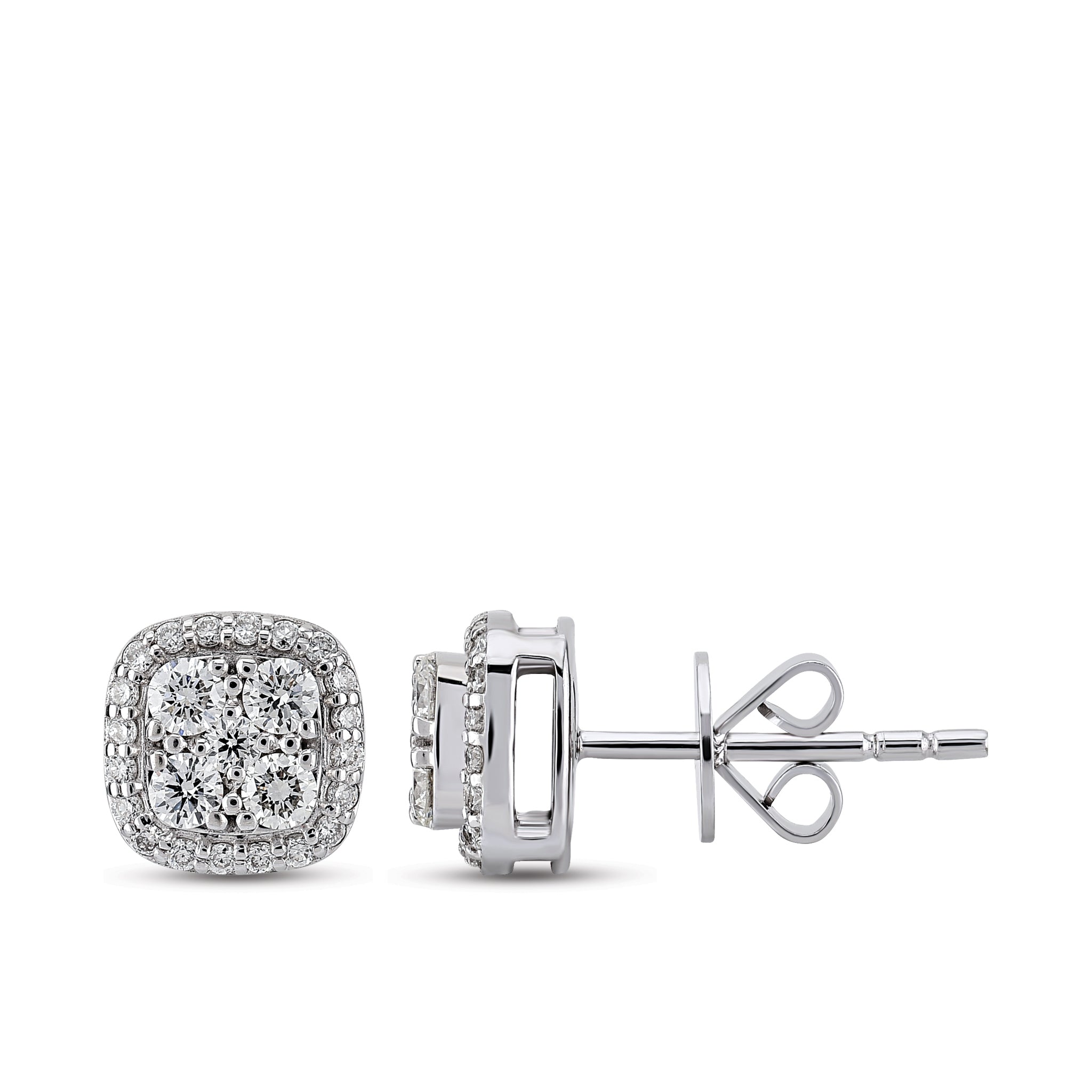Design Diamond Stud Earrings