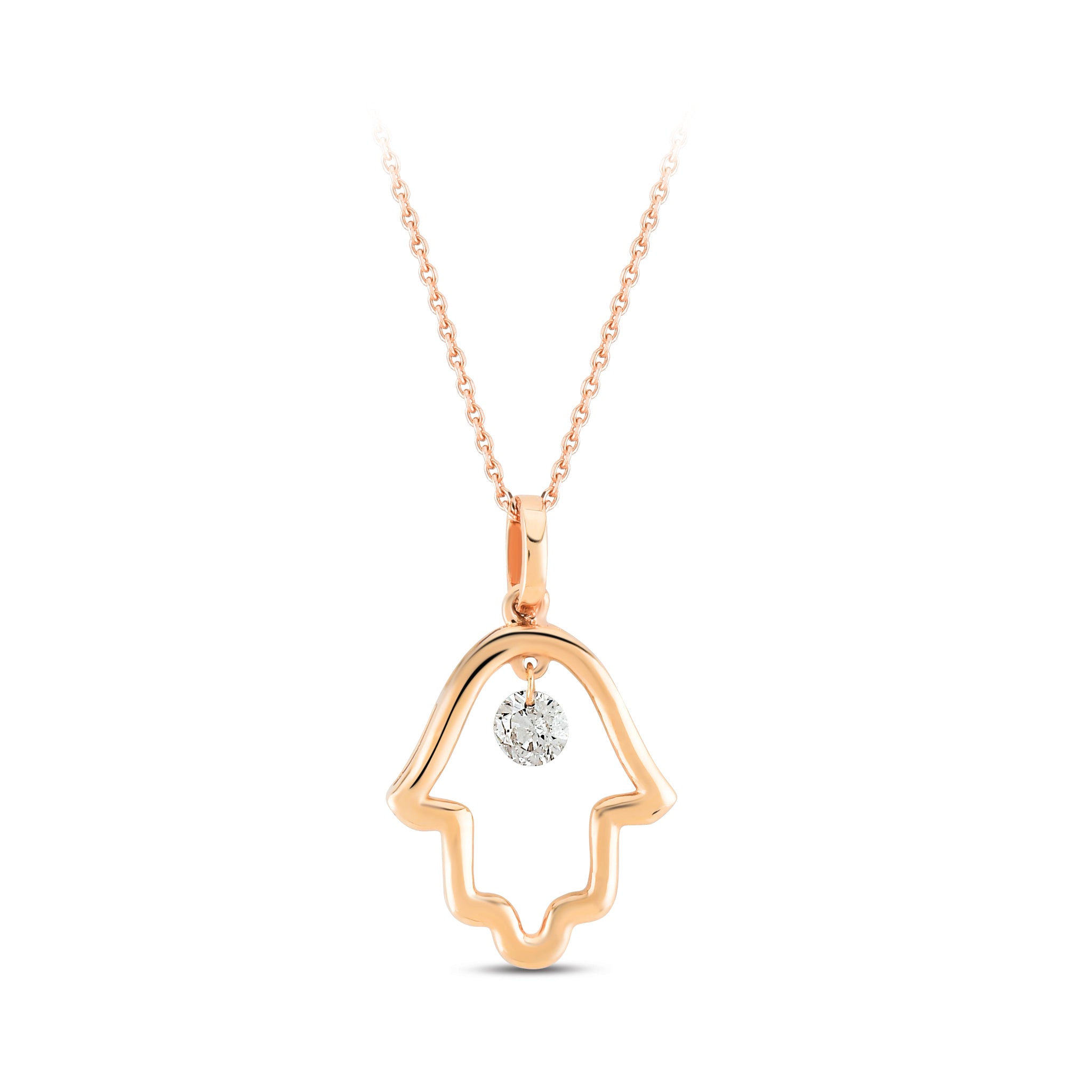 Fatimas Hand Diamond Necklace