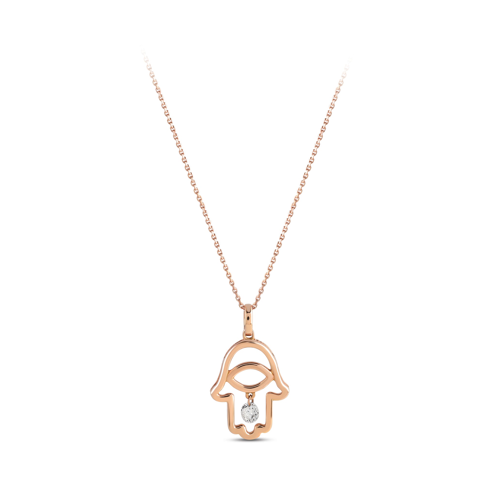 Fatimas Hand Diamond Necklace
