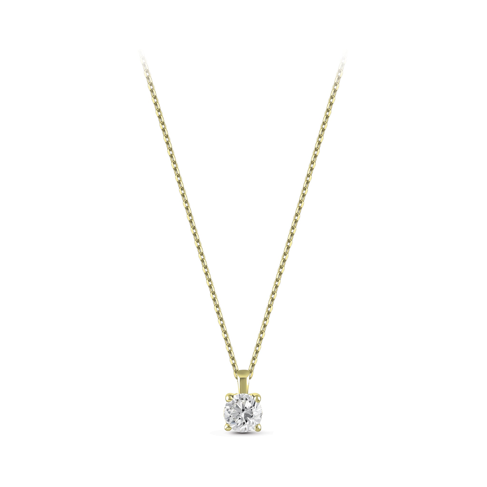 Diamond Solitaire Necklace