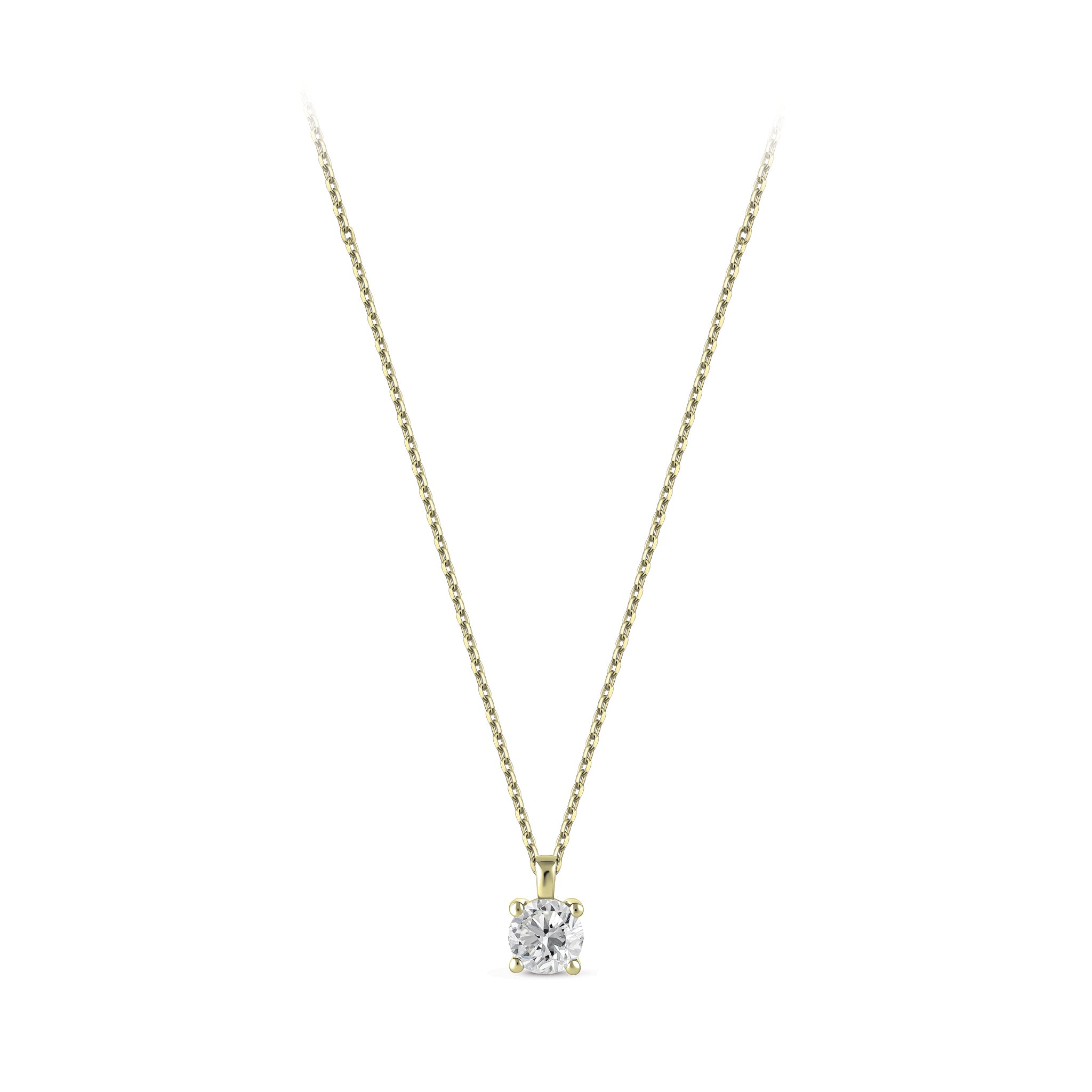 Diamond Solitaire Necklace