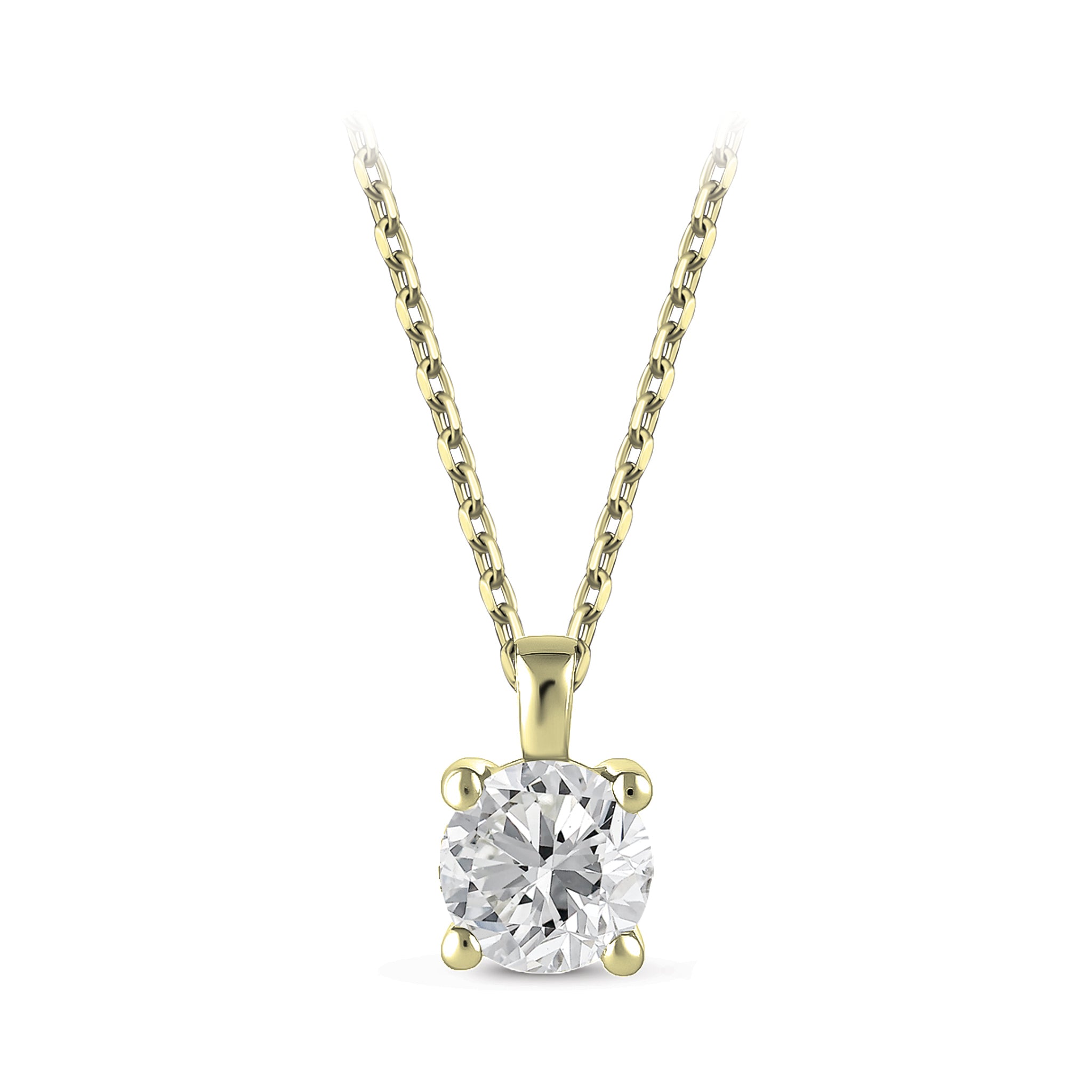 Diamond Solitaire Necklace