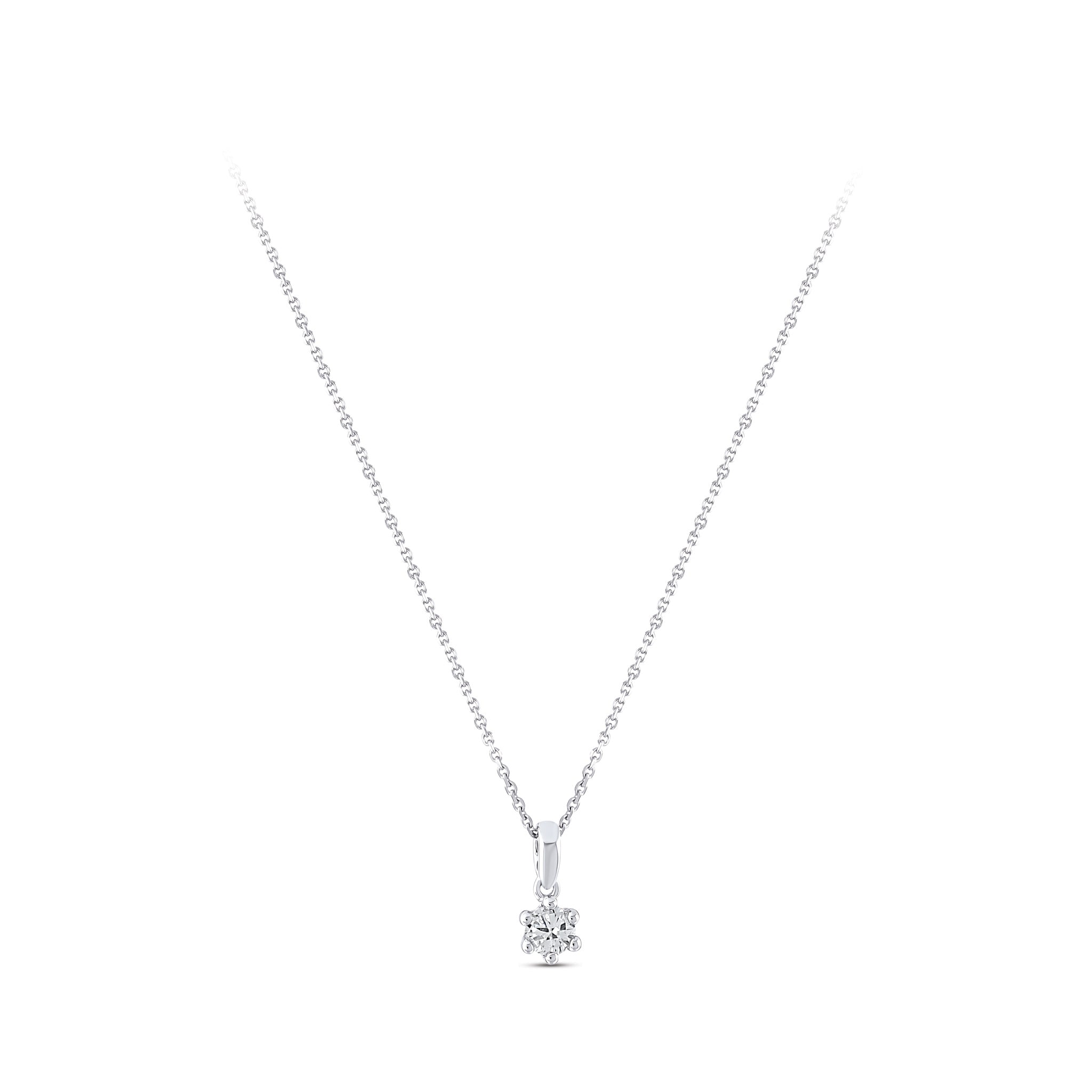 Diamond Solitaire Necklace