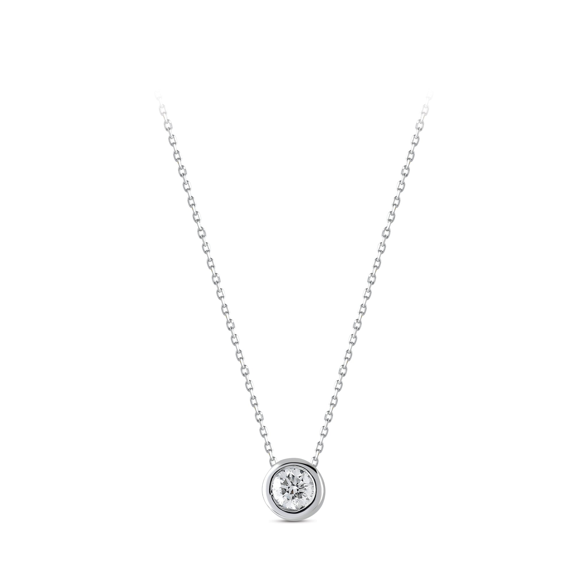Diamond Solitaire Necklace